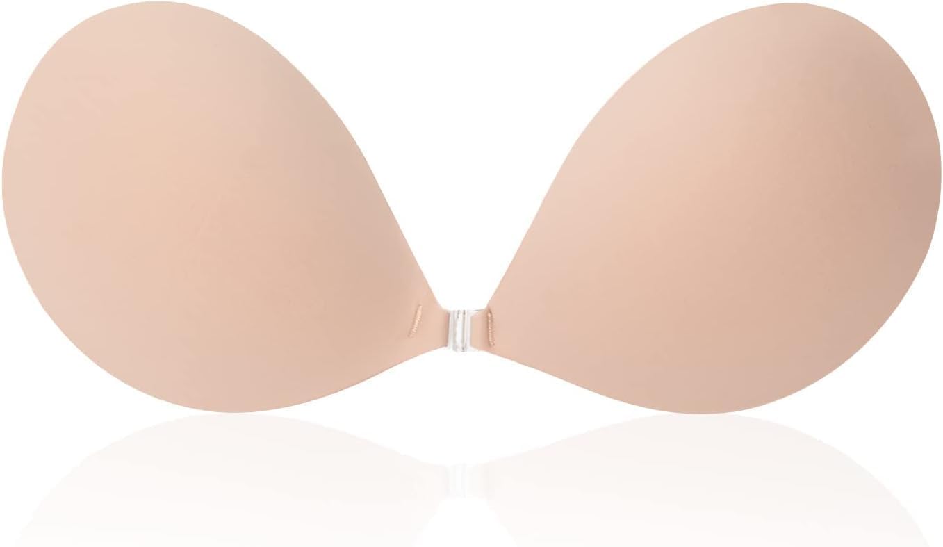 Awant Strapless Sticky Bra Invisible Sticky Boobs Silicone Adhesive Bra Backless...