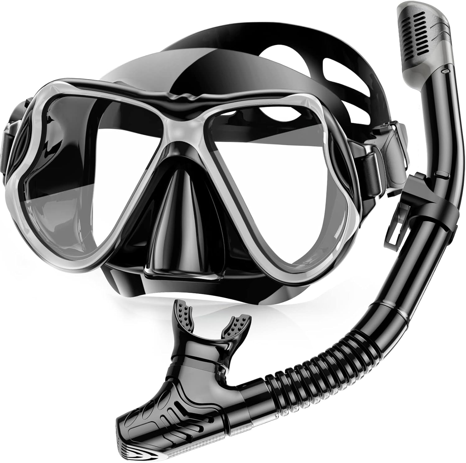 Karvipark Dry Snorkel Set, Anti-Fog Scuba Snorkelling Packages, Panoramic Wide V...