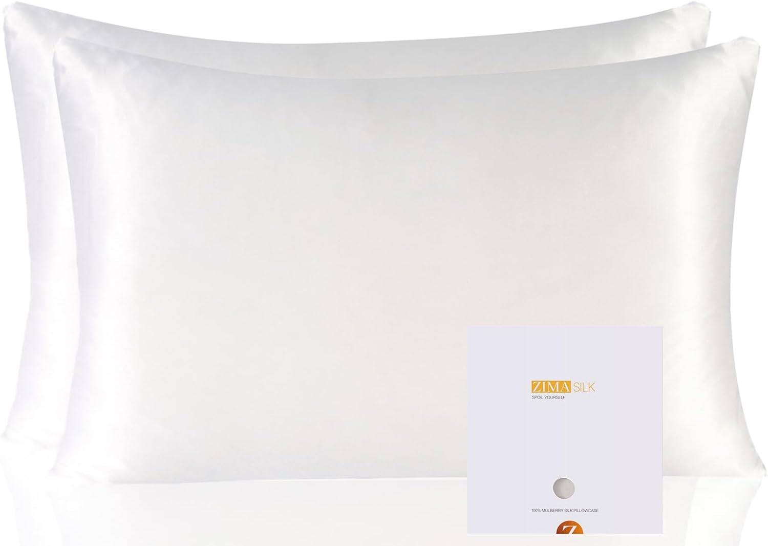 ZIMASILK Pillowcase, Special 100% Pure Mulberry Silk Pillowcase with Soft and Sm...