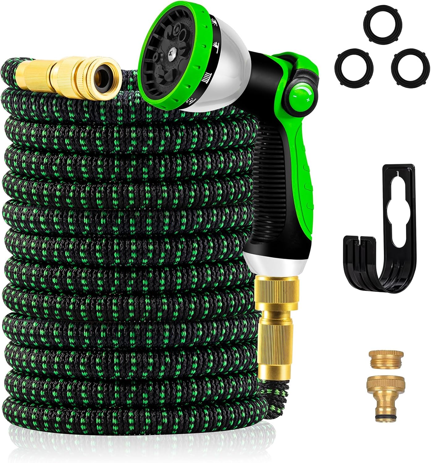 Expandable Garden Hose Pipe, Upgraded 3-Layer Latex No-Kink Flexible Water Hose,...