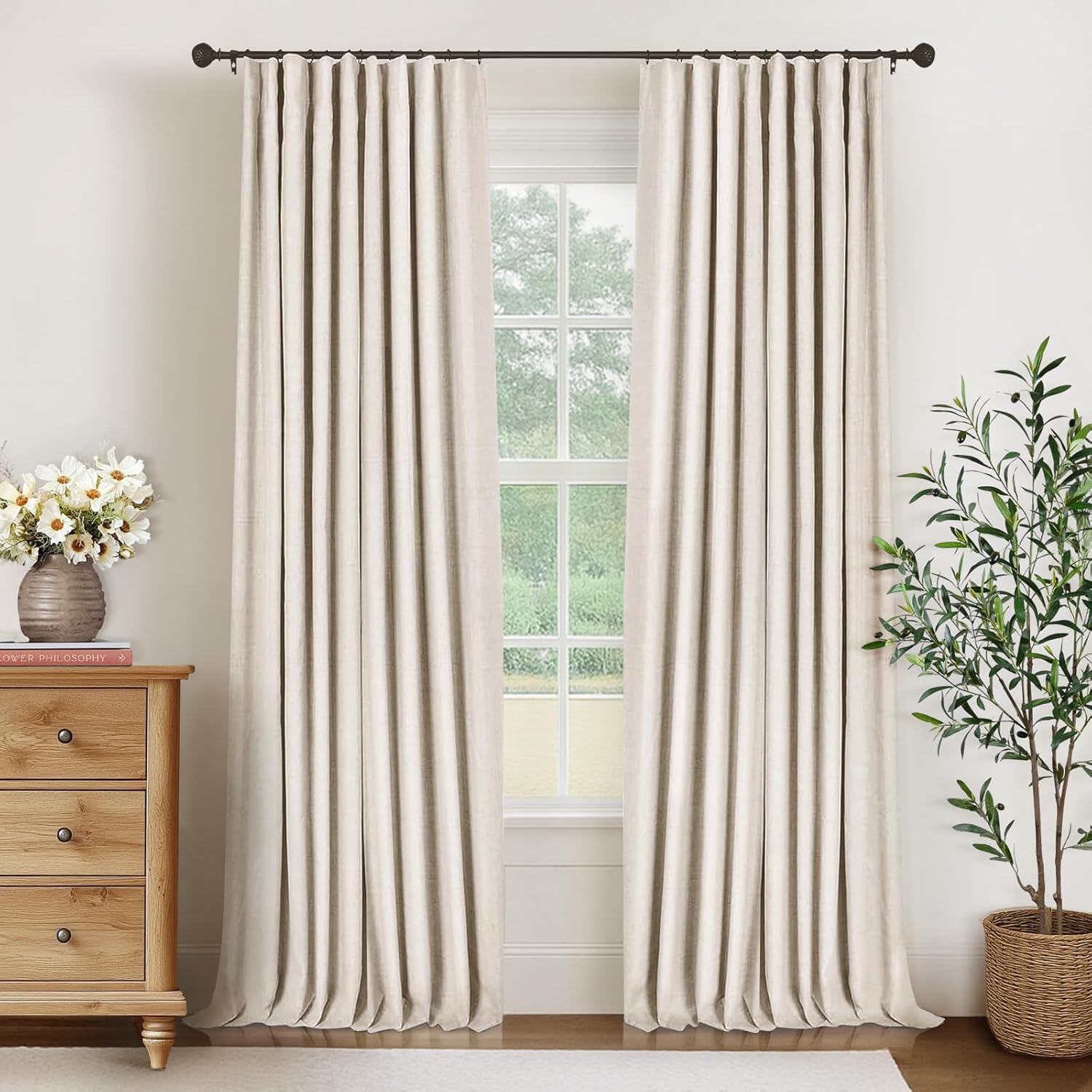 Innovative INOVADAY 100% Blackout Curtains, Special Blackout Curtains for Bedroo...