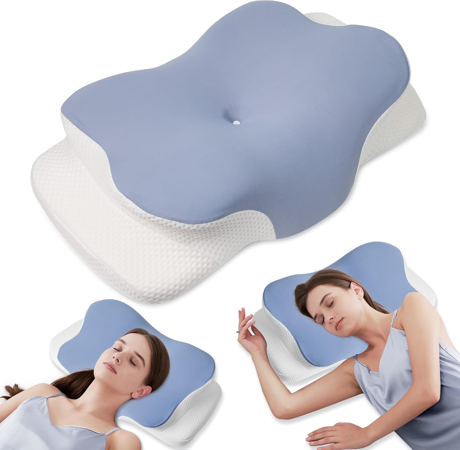MULISOFT Memory Foam Pillow, Comfortable Pillow, Supportive Neck pillow, Ergonom...