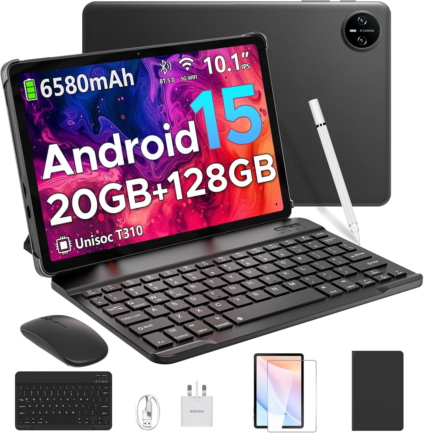 DOOGEE Tab A9 pro 10 inch tablet Android 15 tablets, 20GB RAM+128GB ROM Android...