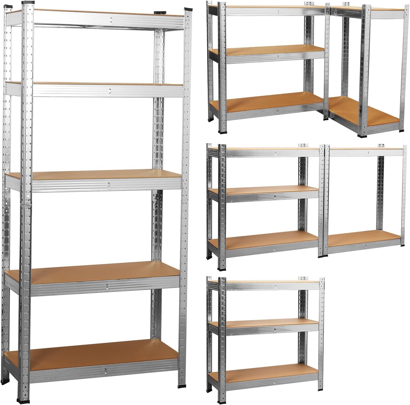 COZYBRITE Garage Shelving Units, High-Quality Storage Racking Shelf With Heavy D...