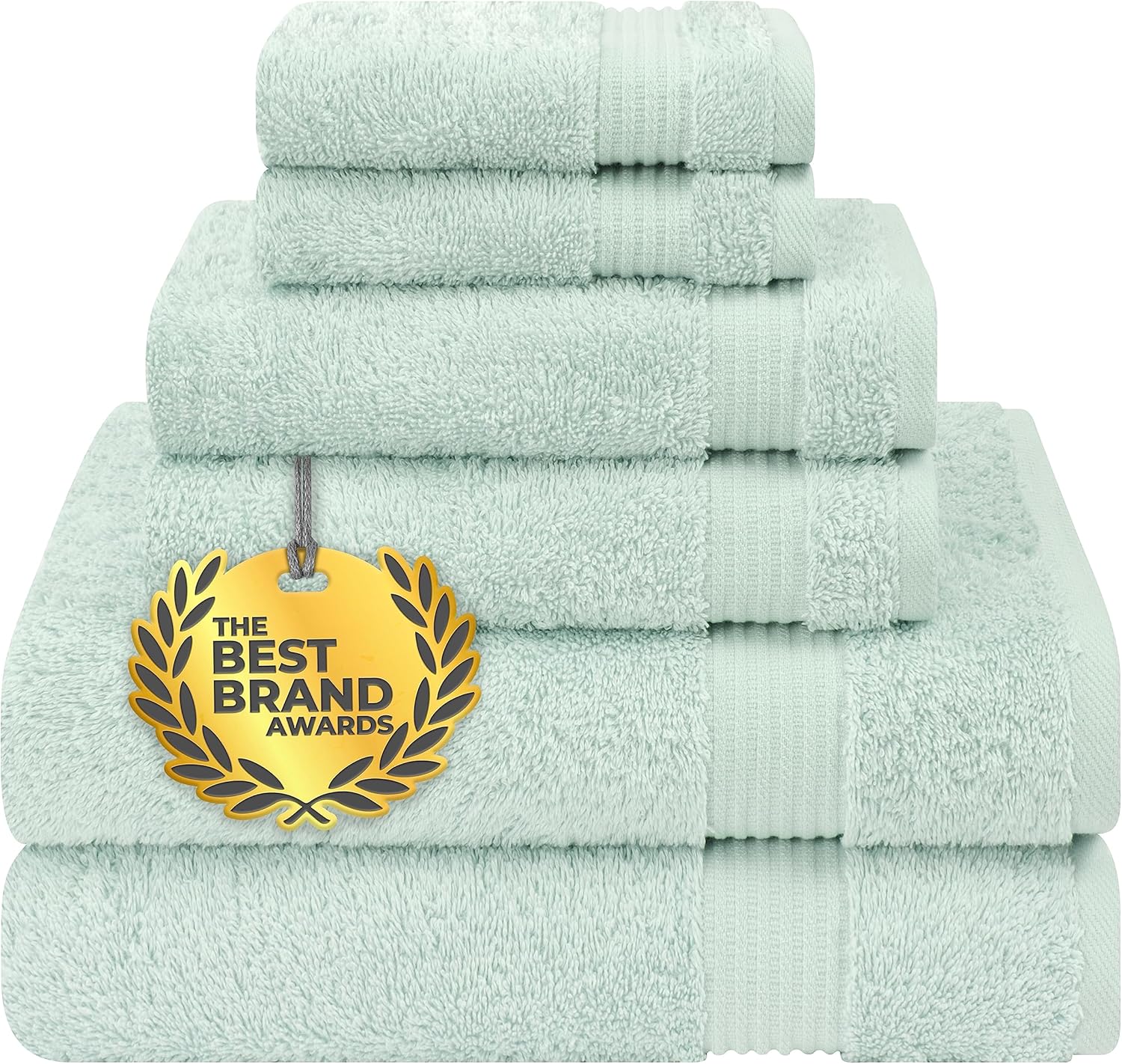 Cotton Paradise 6 Piece Towel Set, 100% Cotton Soft Absorbent Turkish Towels for...