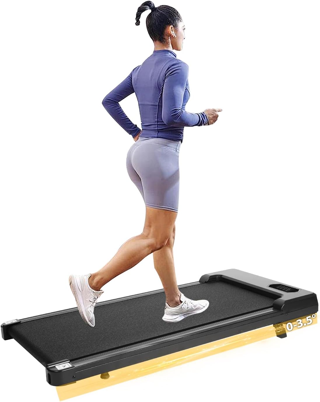 Under Desk Treadmill with Incline Remote Control 4 in 1 Walking Running Pad Mach...