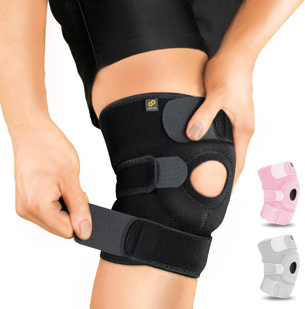BRACOO Adjustable Compression Knee Patellar Pad Tendon Support Sleeve Brace for...