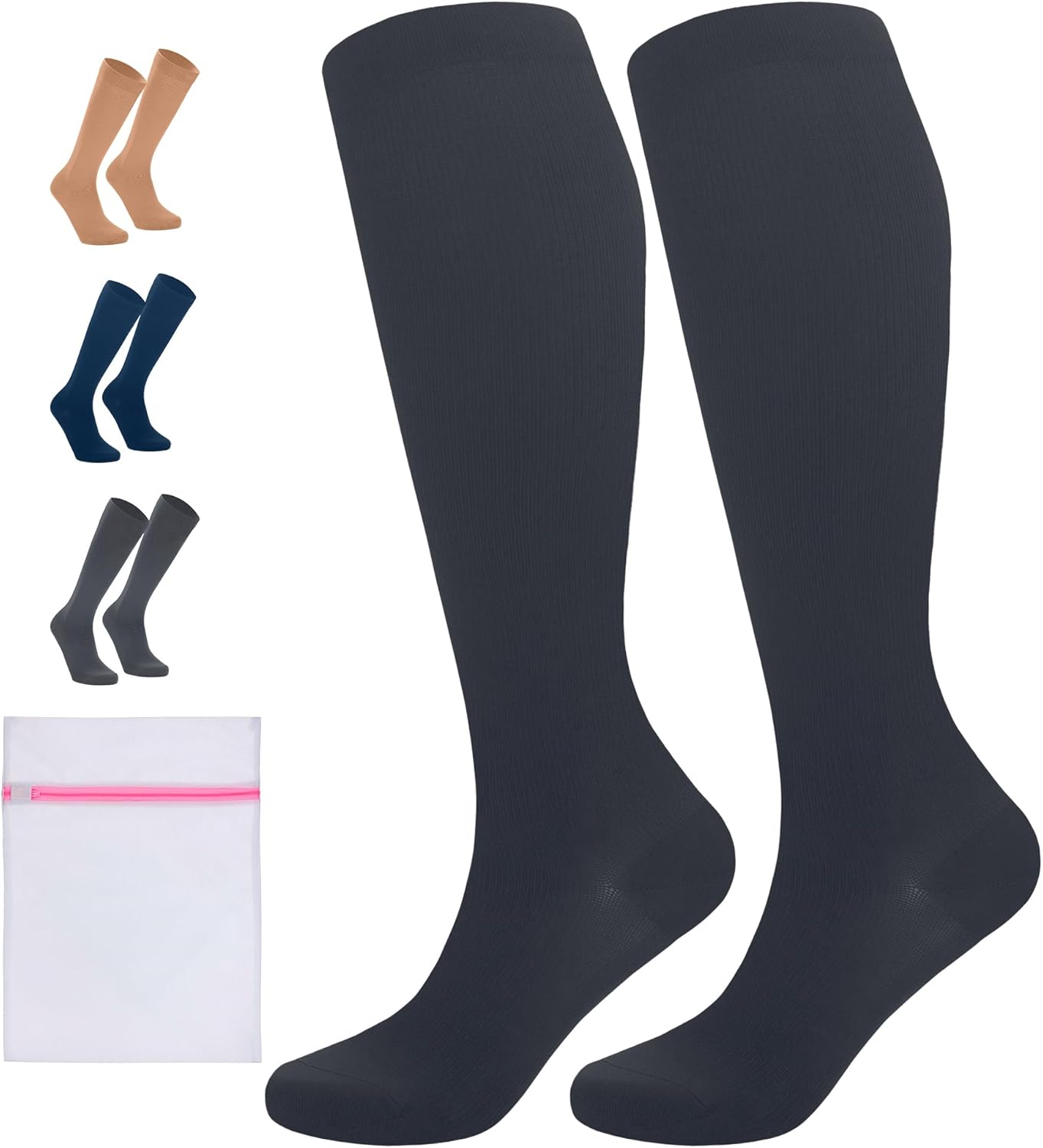 360 RELIEF Flight Compression Socks for Women & Men, Comfortable Travel, Circula...