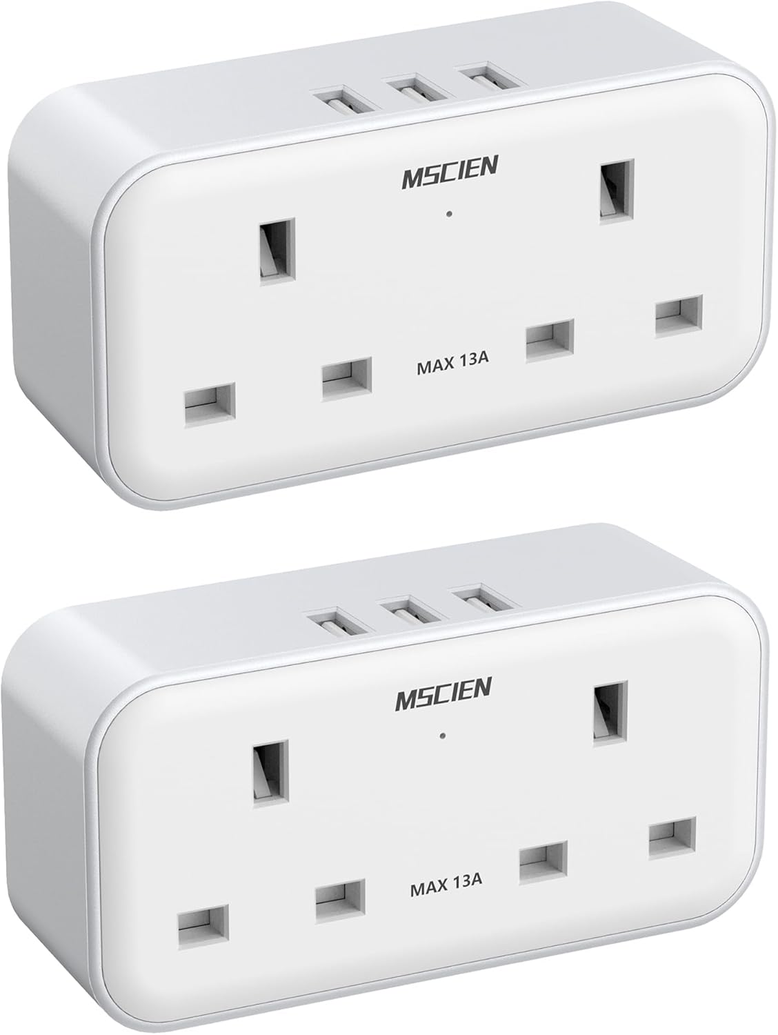 Plug Adapter, High-Quality Mscien Multi Plug Extension Socket, Innovative Double...