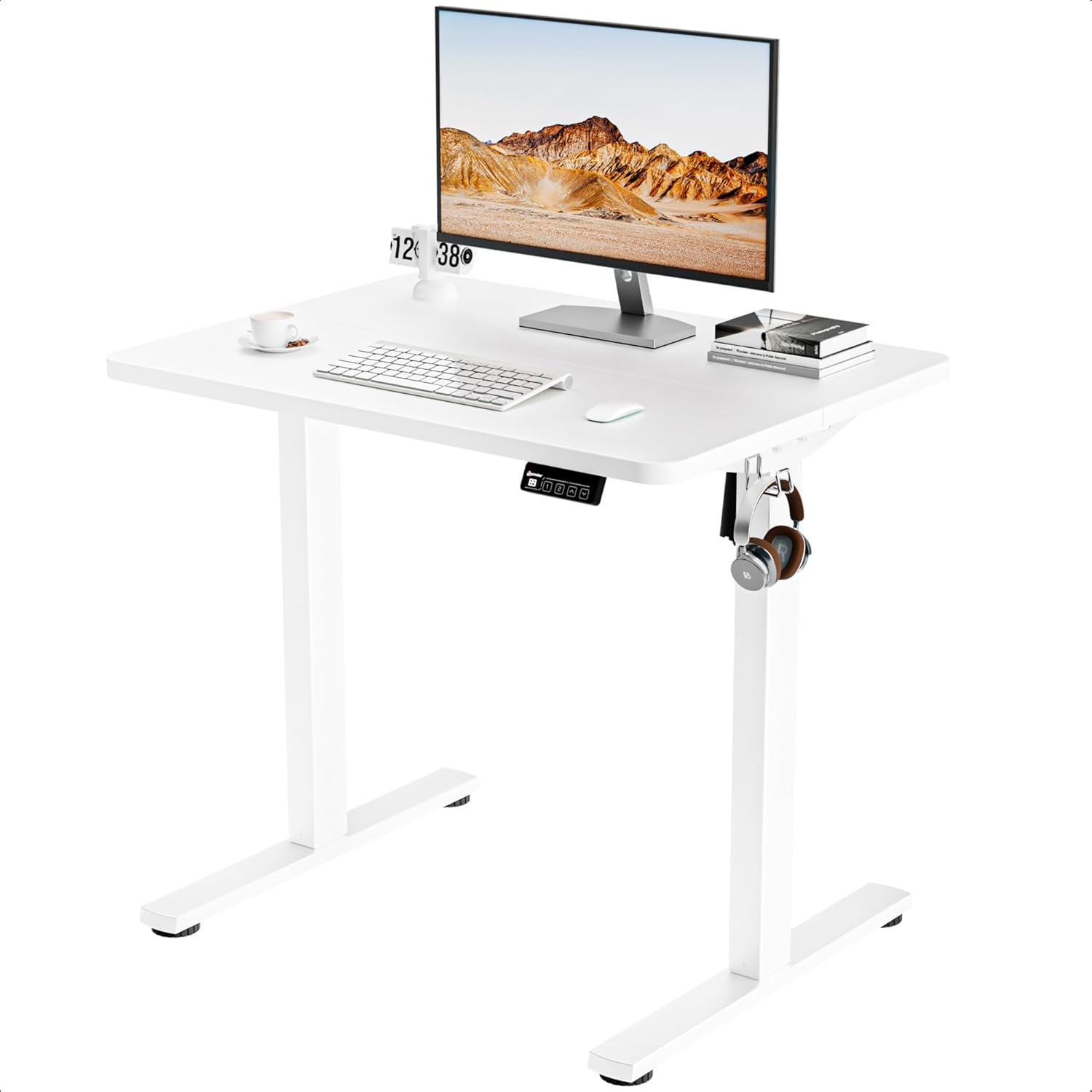 ERGOMAKER Electric Height Adjustable Standing Desk, Special Sit Stand Desk with...