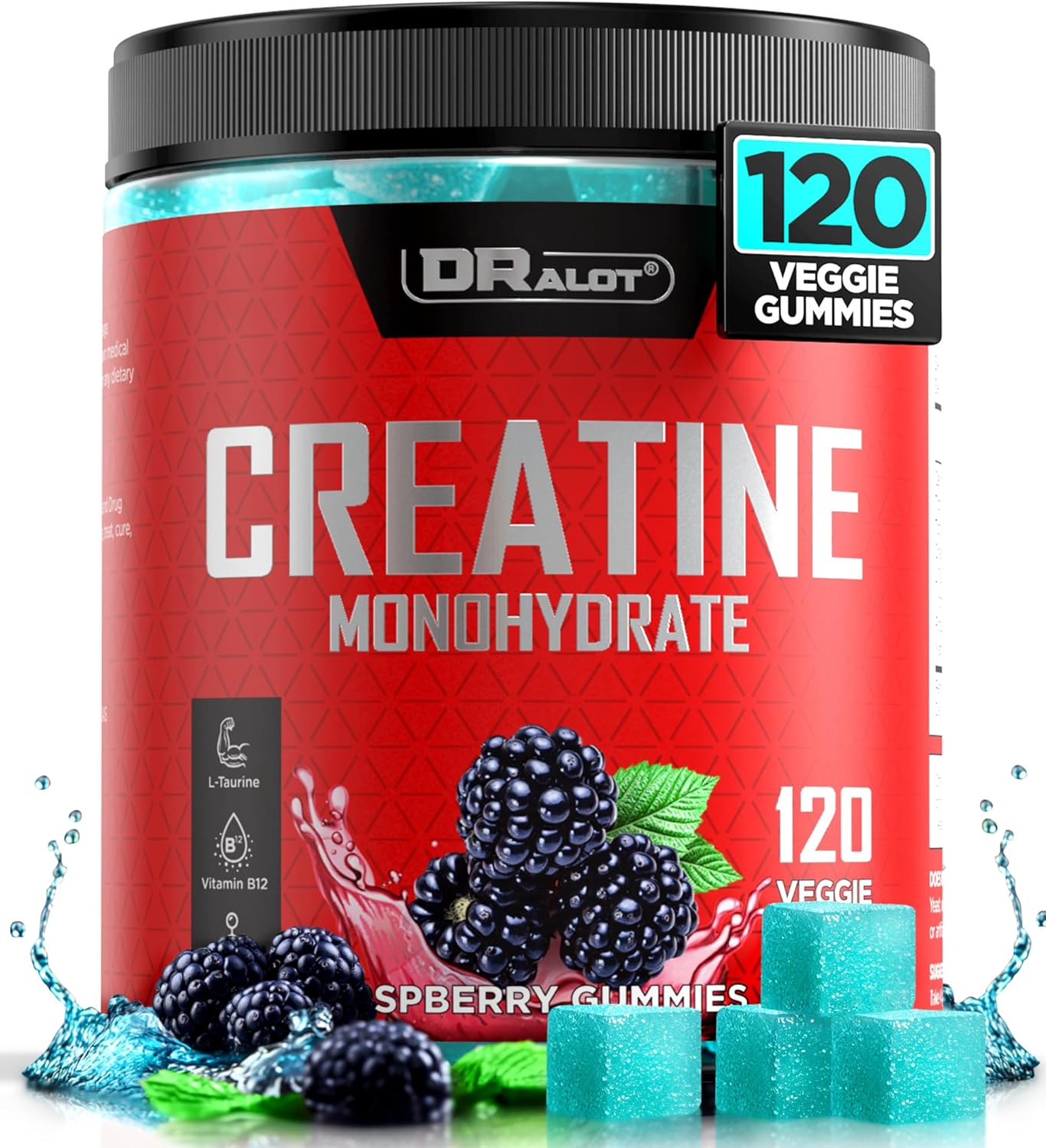Creatine Monohydrate Gummies, High-Quality Energy and Strength Gummies for Enhan...