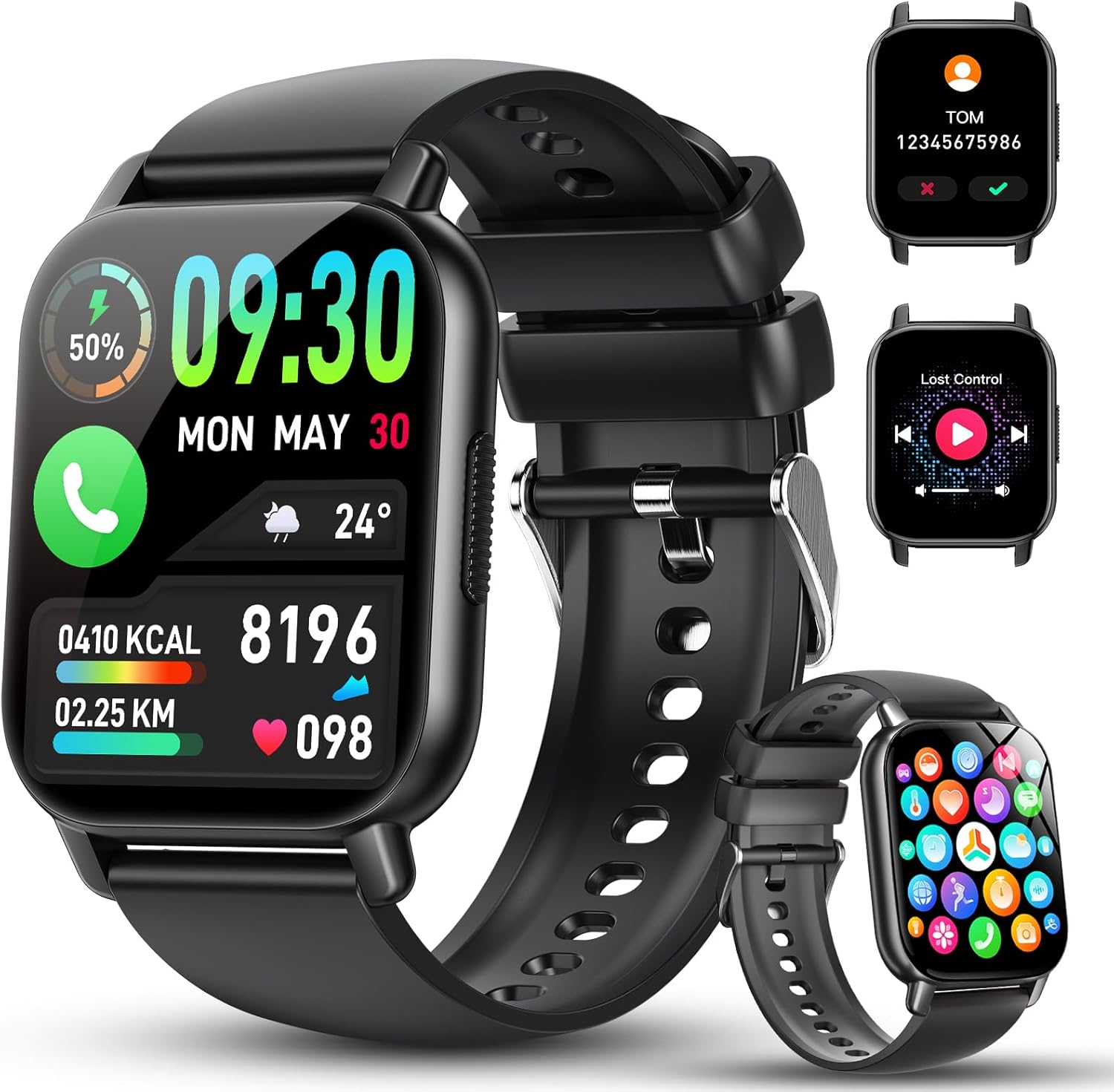 Smart Watch for Men Women, 1.91" Smart Watches Answer Dial Call, 112+ Sports Mod...