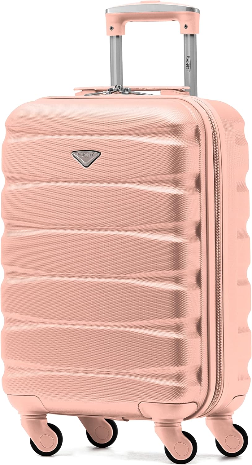 Flight Knight Suitcases, Lightweight Travel Luggage with 4 Wheel ABS Hard Case,...