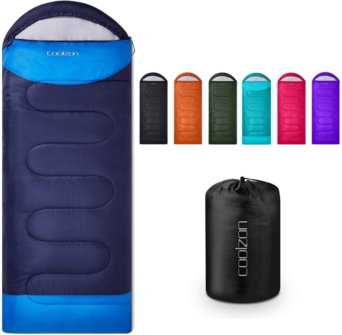 Coolzon Outdoor Sleeping Bag for Camping, for 3-4 Seasons, Adult Blanket, Small...