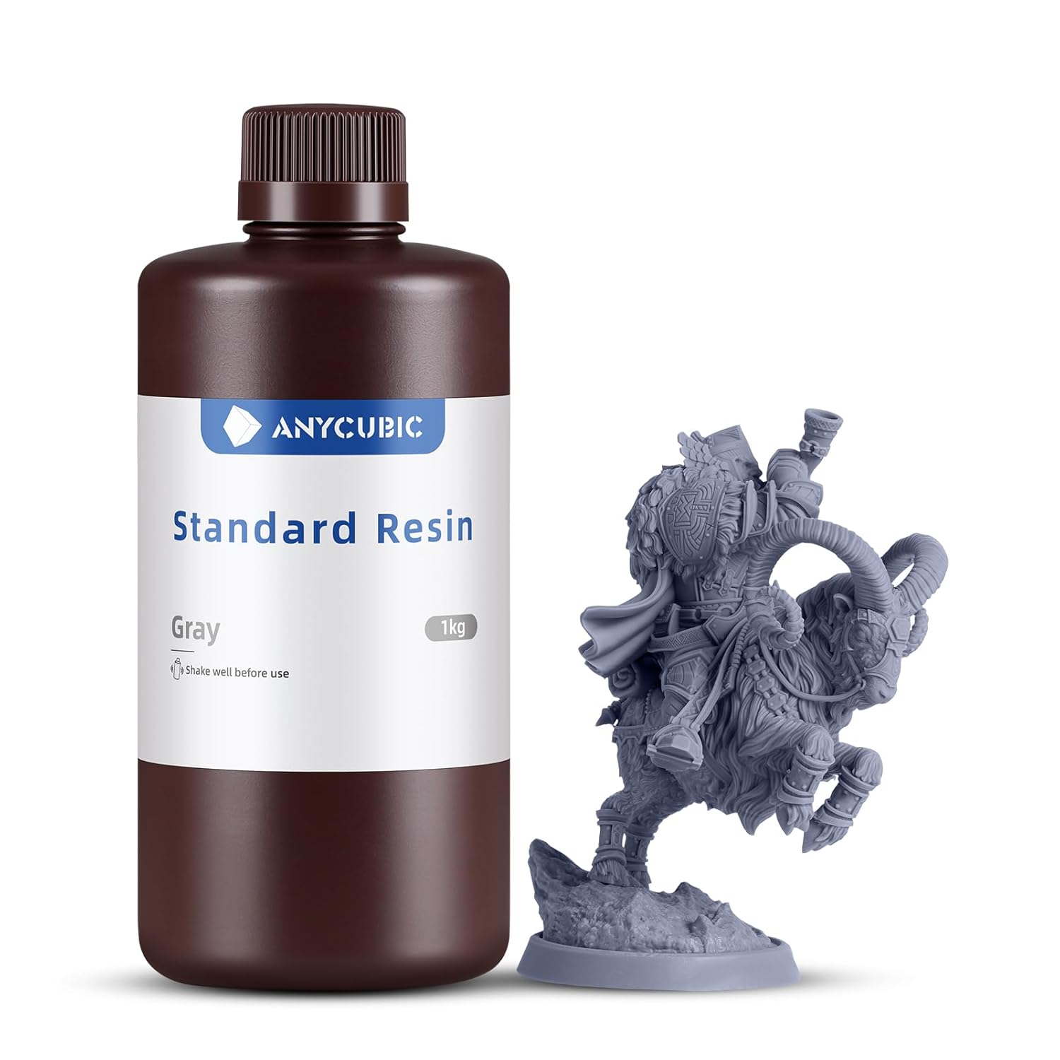 ANYCUBIC 3D Printer Resin 1KG, Standard 405nm UV Fast Curing Photopolymer Resin...