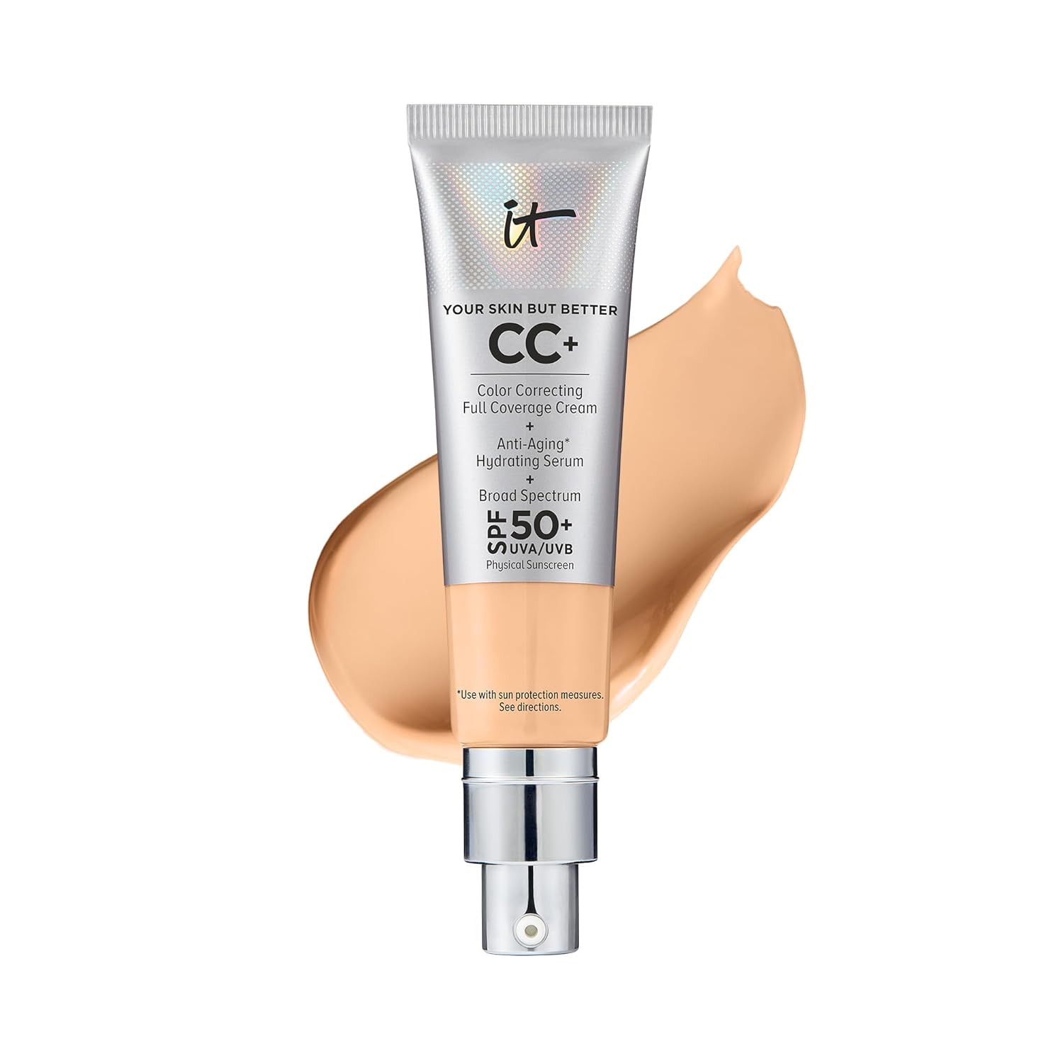 IT Cosmetics CC Cream, High-Quality Full-Coverage Foundation With SPF 50, Innova...