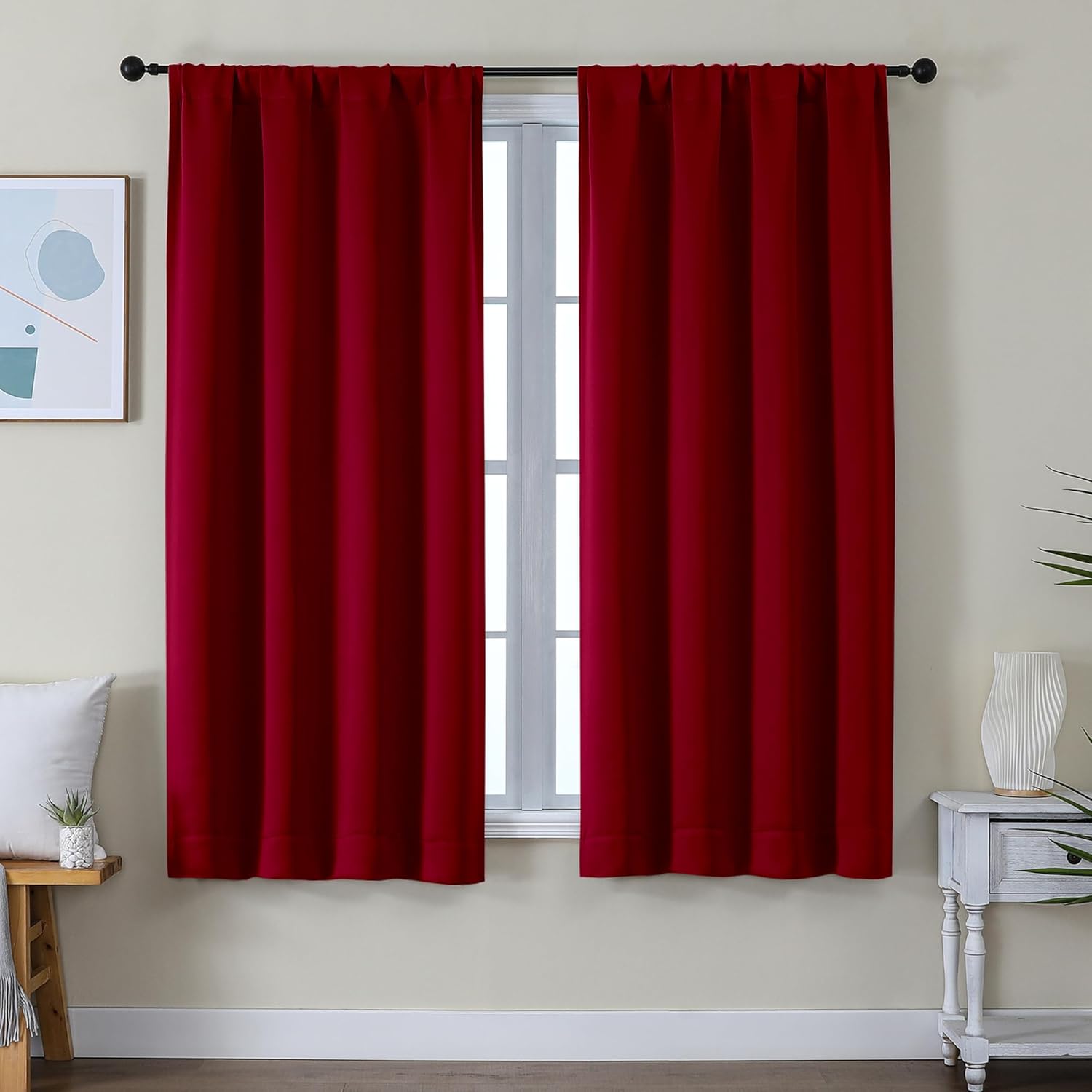 Transformative Simplebrand Ava Curtains, Premium Blackout Curtains for Bedroom,...