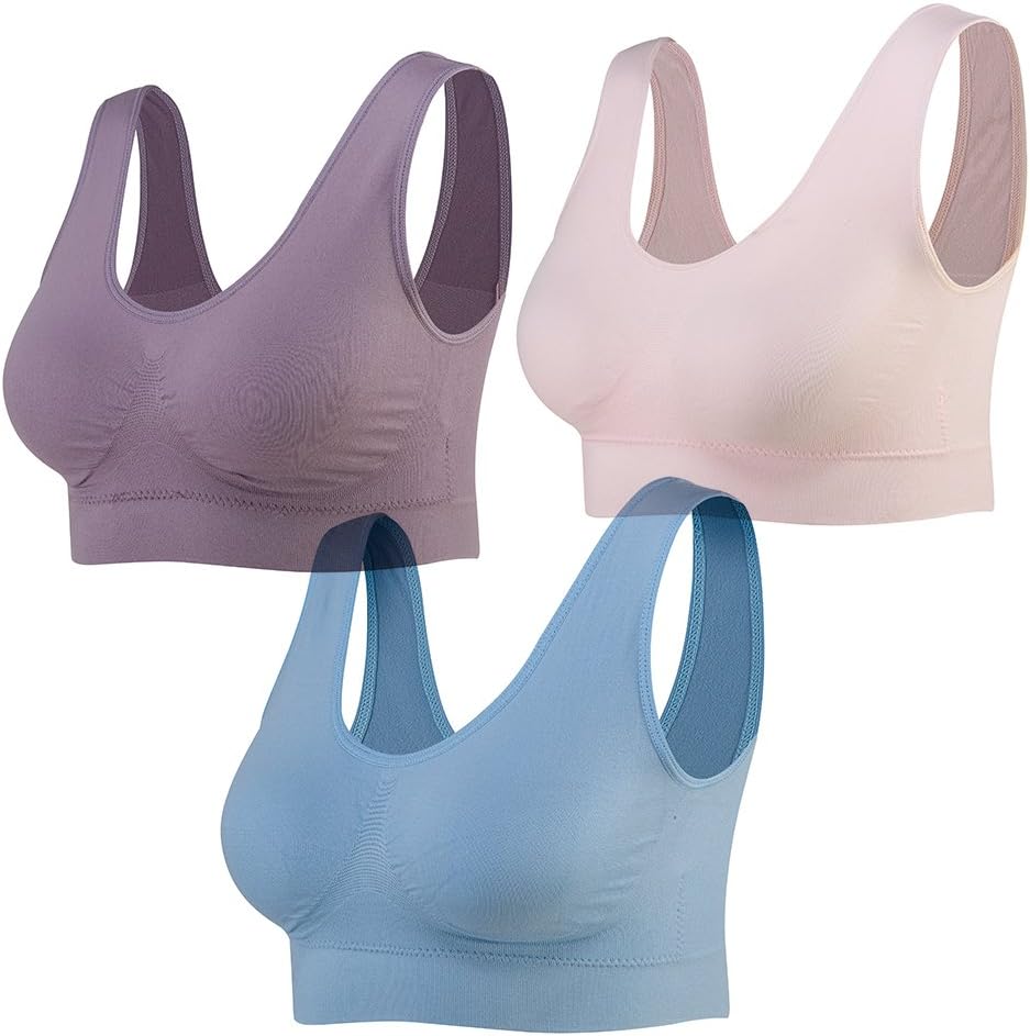 Lemef Seamless Sports Bra, Special Yoga Bra with Removable Pads for Women, Affor...