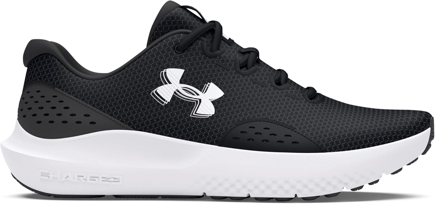 Under Armour Surge 4 Running Shoes Mens Trainers 10 UK Black Anthracite White