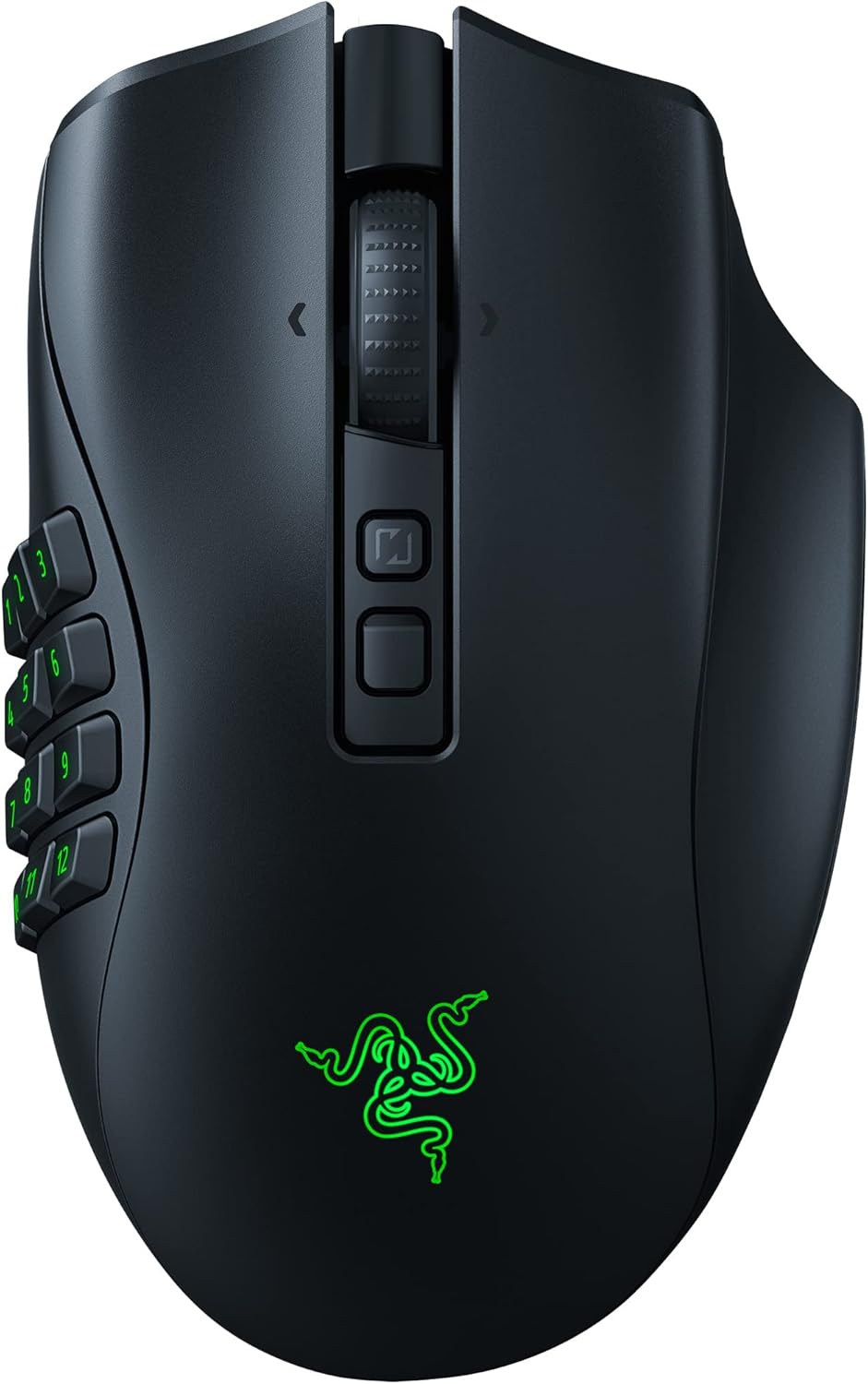 Razer Naga V2 Pro - MMO Wireless Gaming Mouse with HyperScroll Pro Wheel - 3 Swa...
