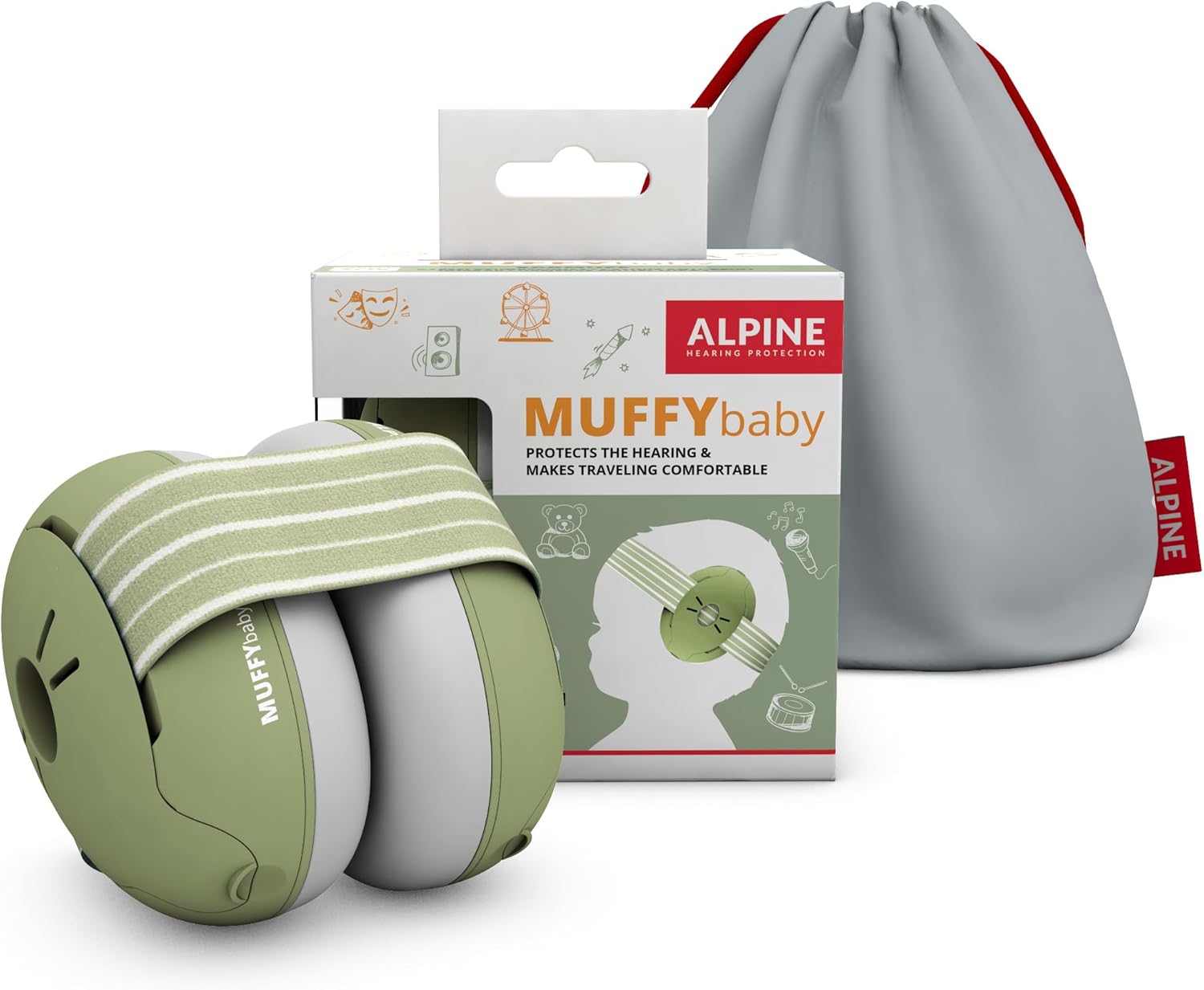 Alpine Muffy Baby Ear Defender for Babies and Toddlers up to 36 Months - CE & UK...