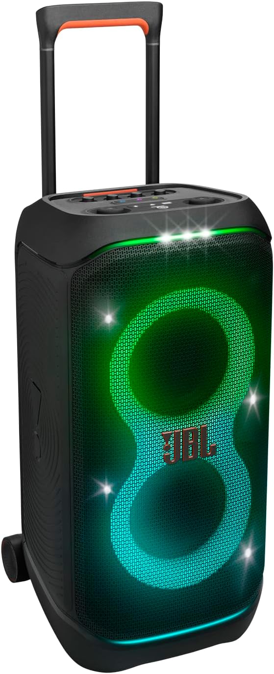 JBL PartyBox Stage 320 - Portable Party Speaker with Telescopic Handle & Wide, S...
