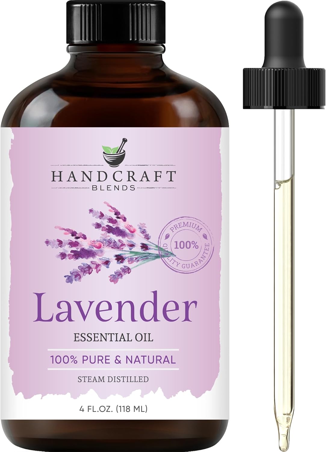 Handcraft Blends Lavender Essential Oil – Huge 4 Fl Oz – 100% Pure and Natural –...