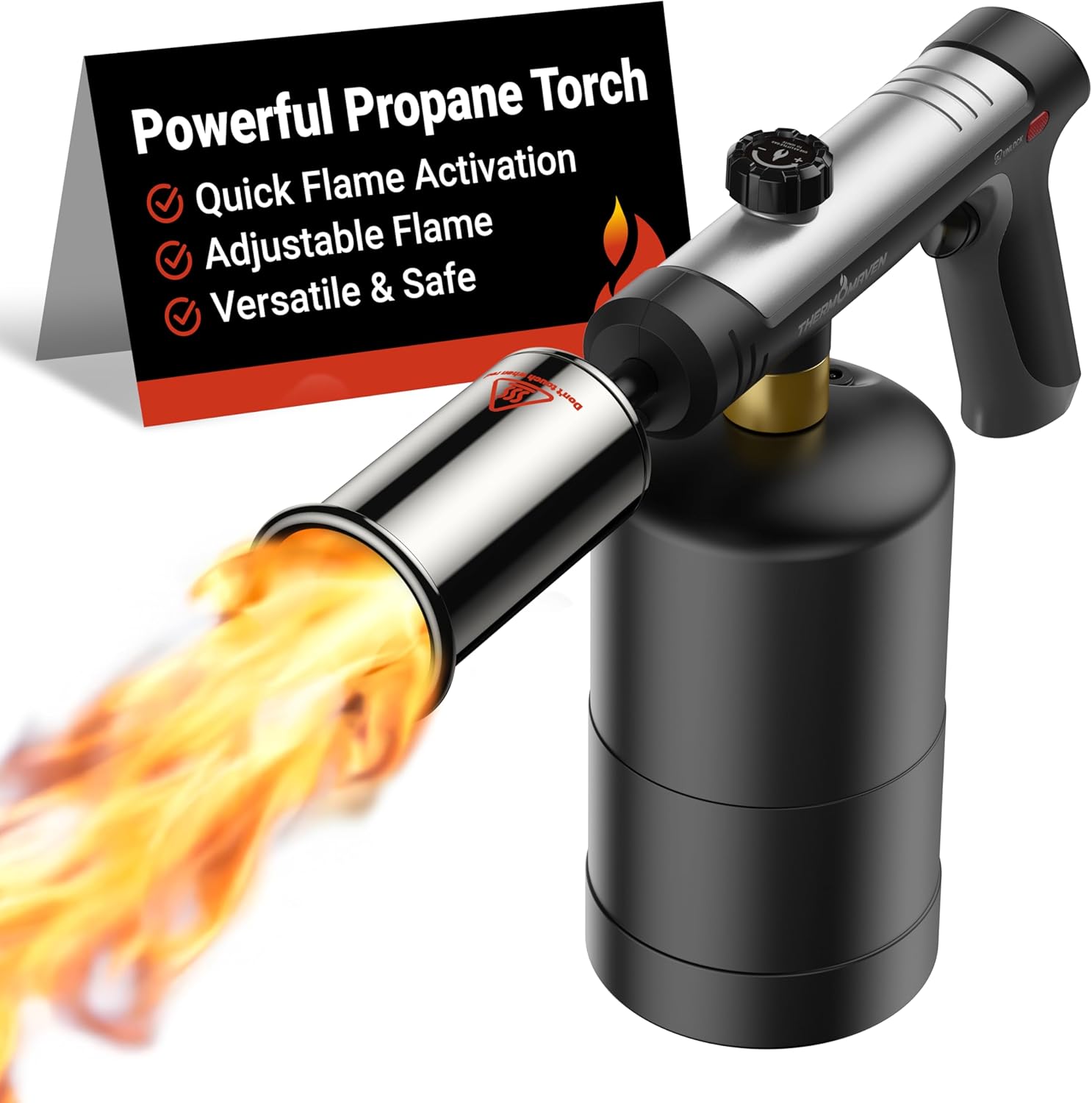 Propane Torch with One-Touch Max Fire, Cooking Blo...