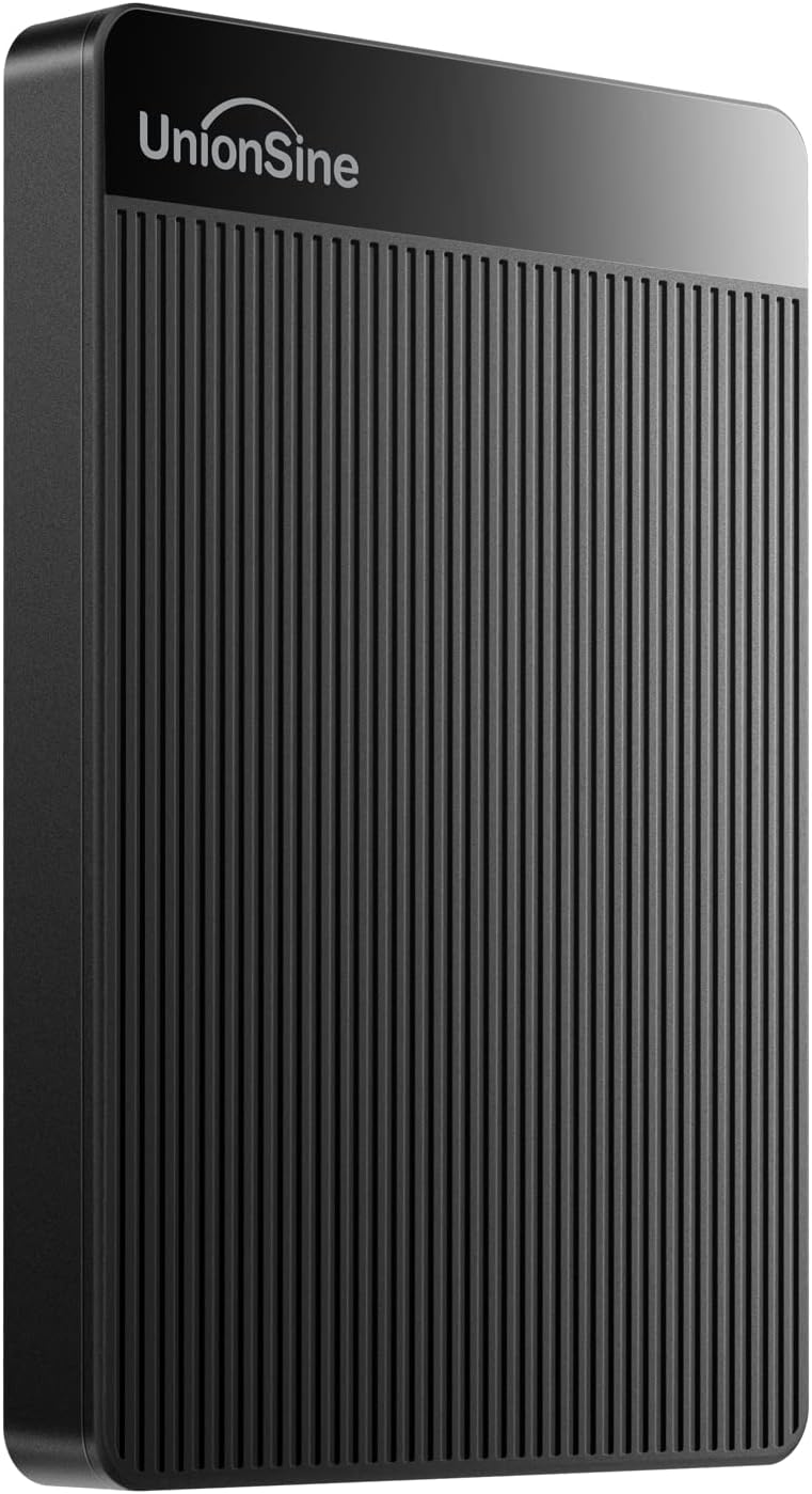 UnionSine External Hard Drive 1TB Ultra Slim Portable Hard Drive USB 3.0 HDD Sto...