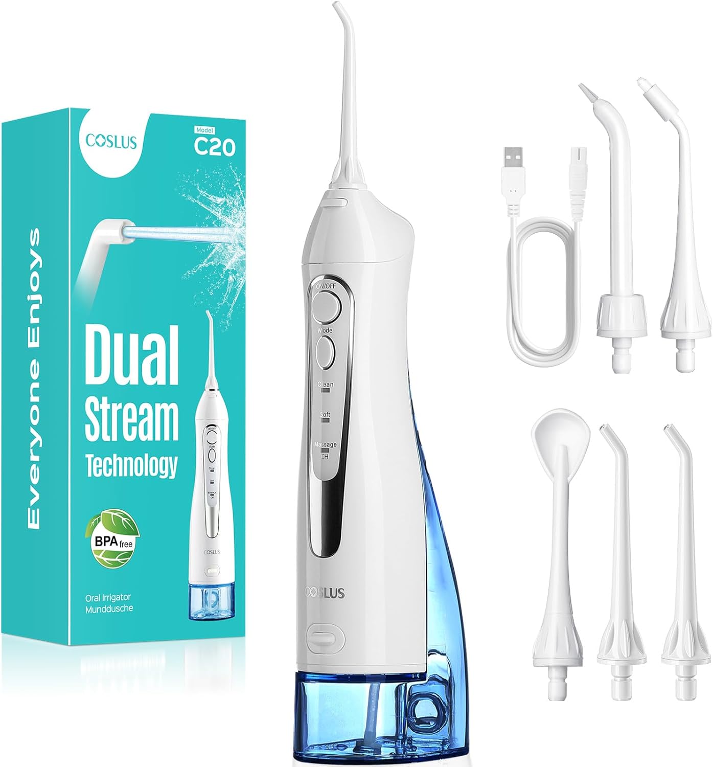 COSLUS Water Dental Flosser Teeth Pick: 2025 Upgra...