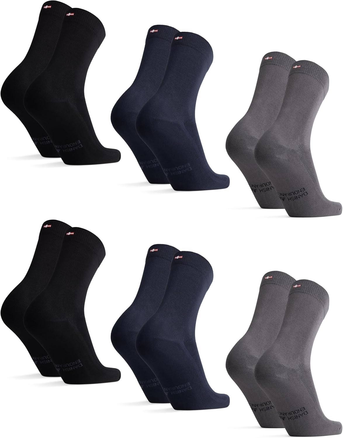 DANISH ENDURANCE Bamboo Socks, Breathable Anti Sweat Socks, Antibacterial, Soft,...