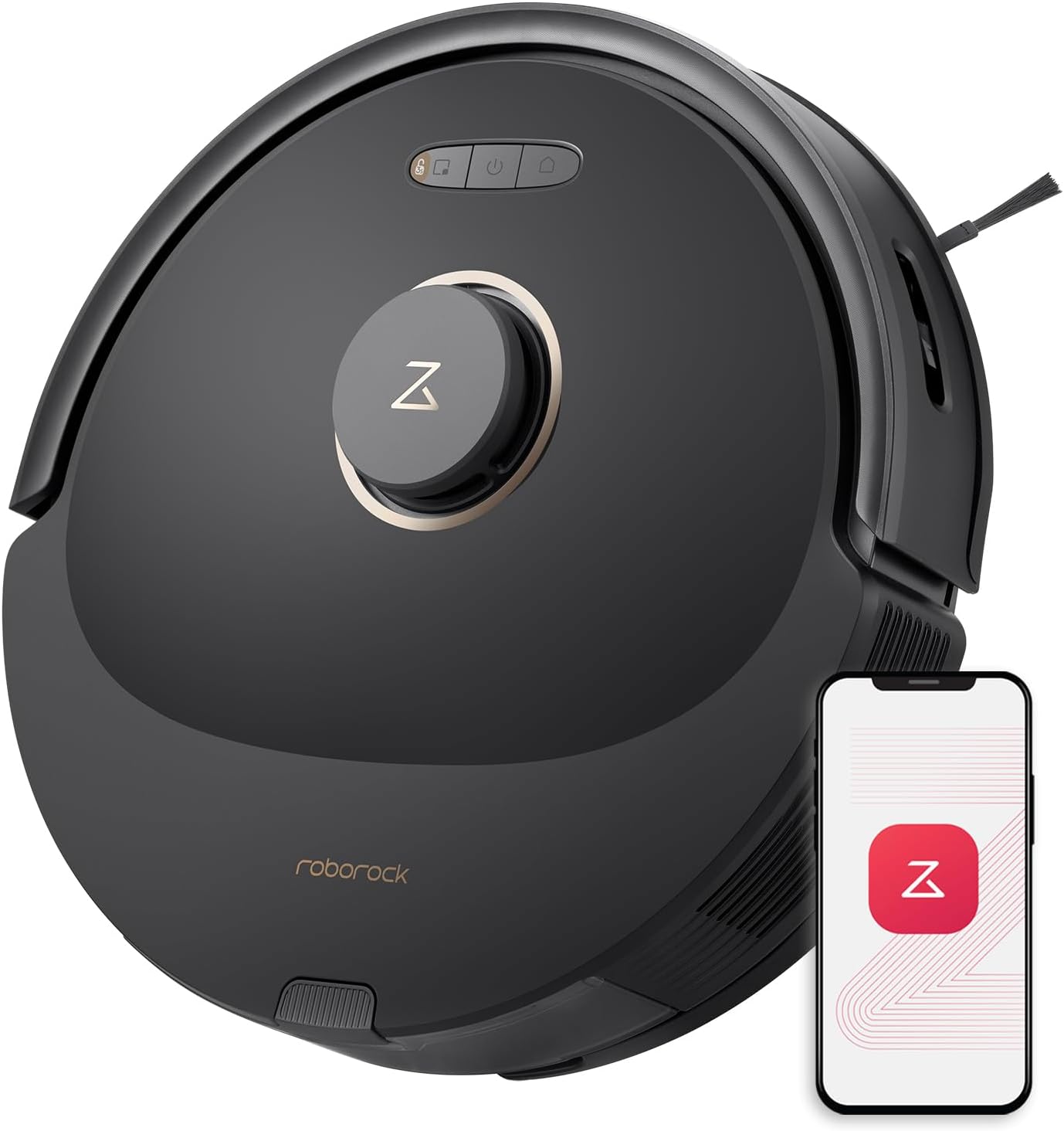 roborock Q8 Max Robot Vacuum and Mop Cleaner, DuoRoller Brush, 5500Pa Strong Suc...