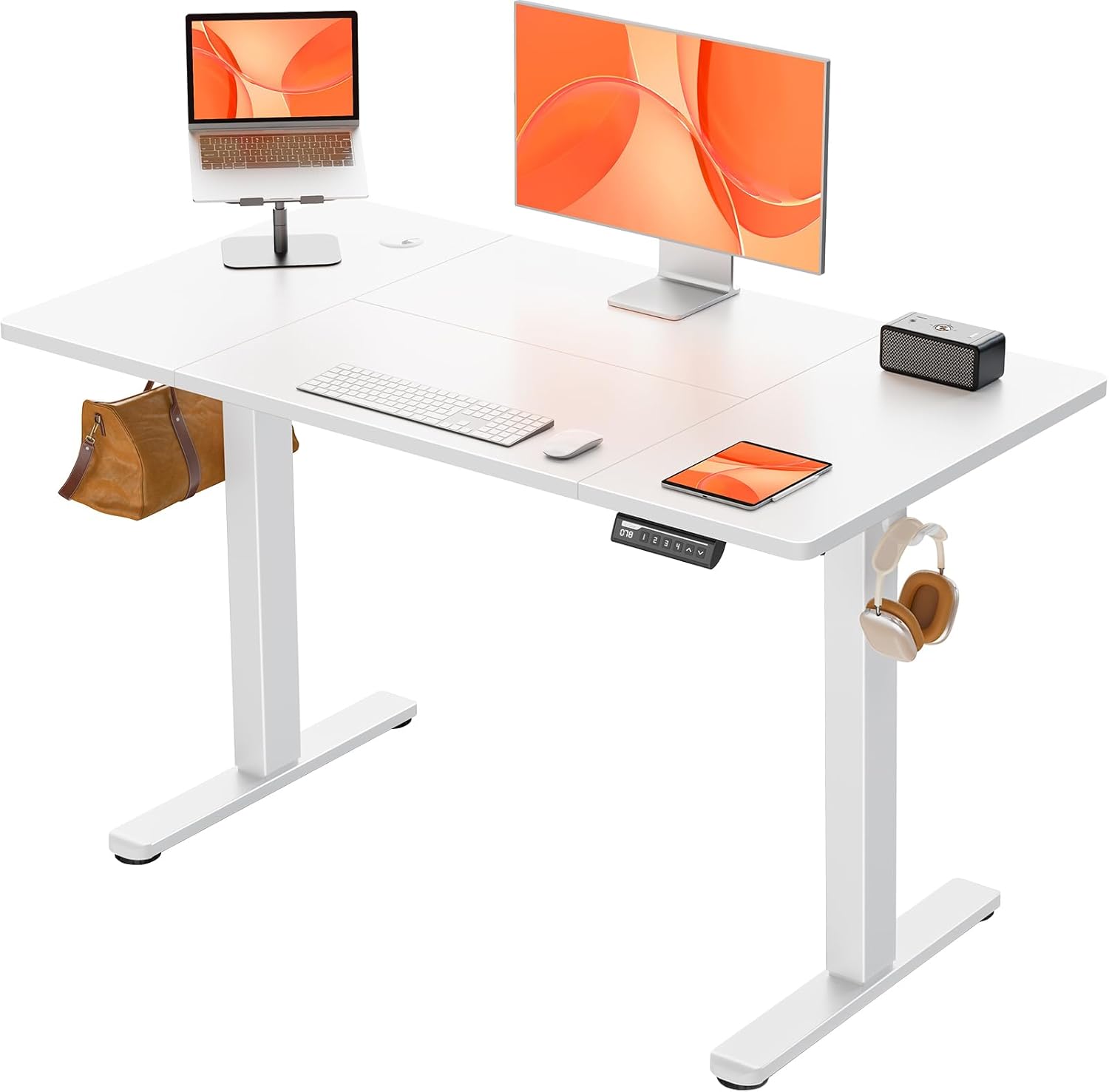 ErGear Electric Standing Desk Height Adjustable 120 x 60cm, Sit Stand Desk with...