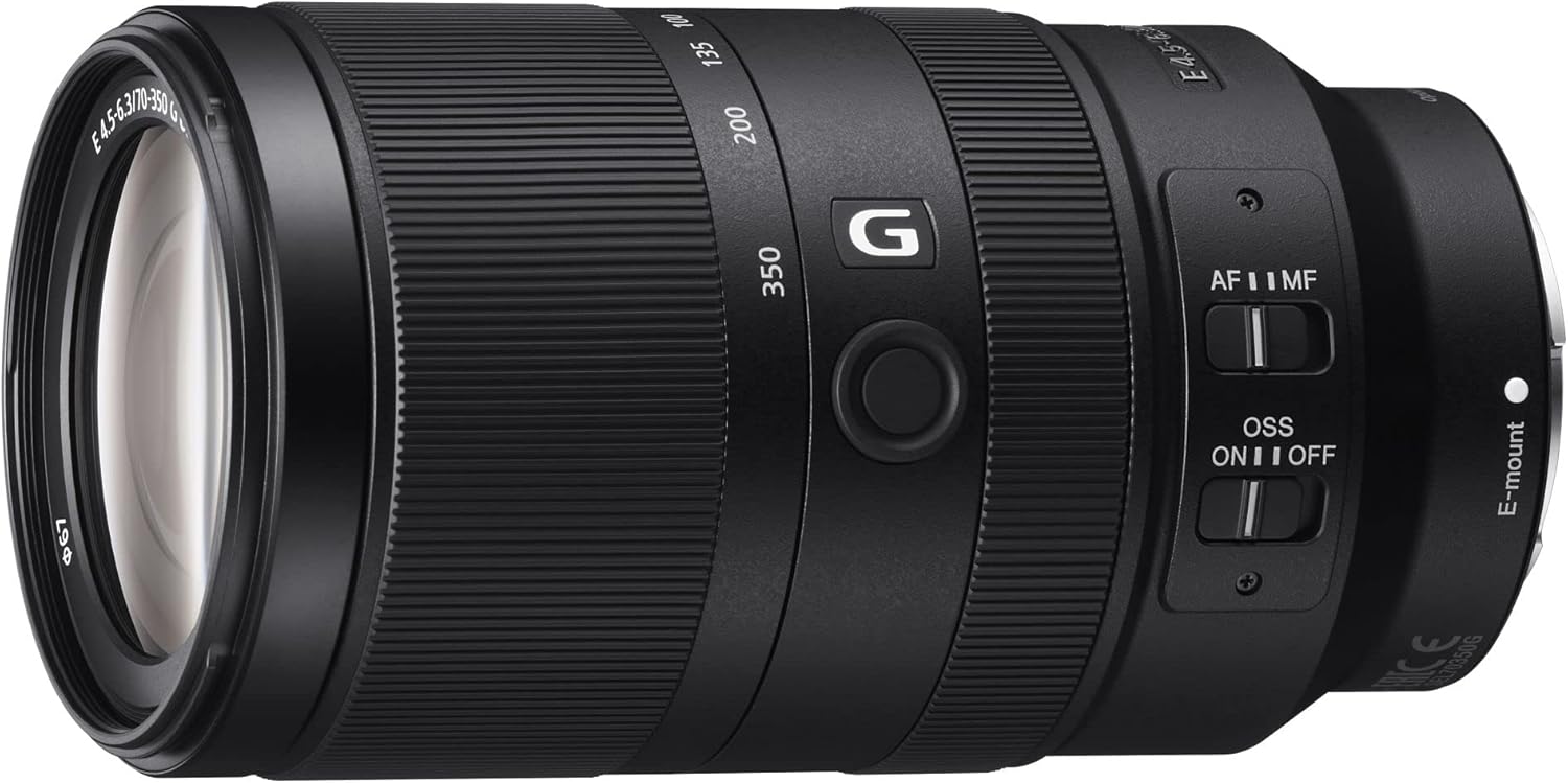 Sony E 70-350mm f/4.5-6.3 G OSS | APS-C, Zoom, Super Telephoto Lens (SEL70350G)...