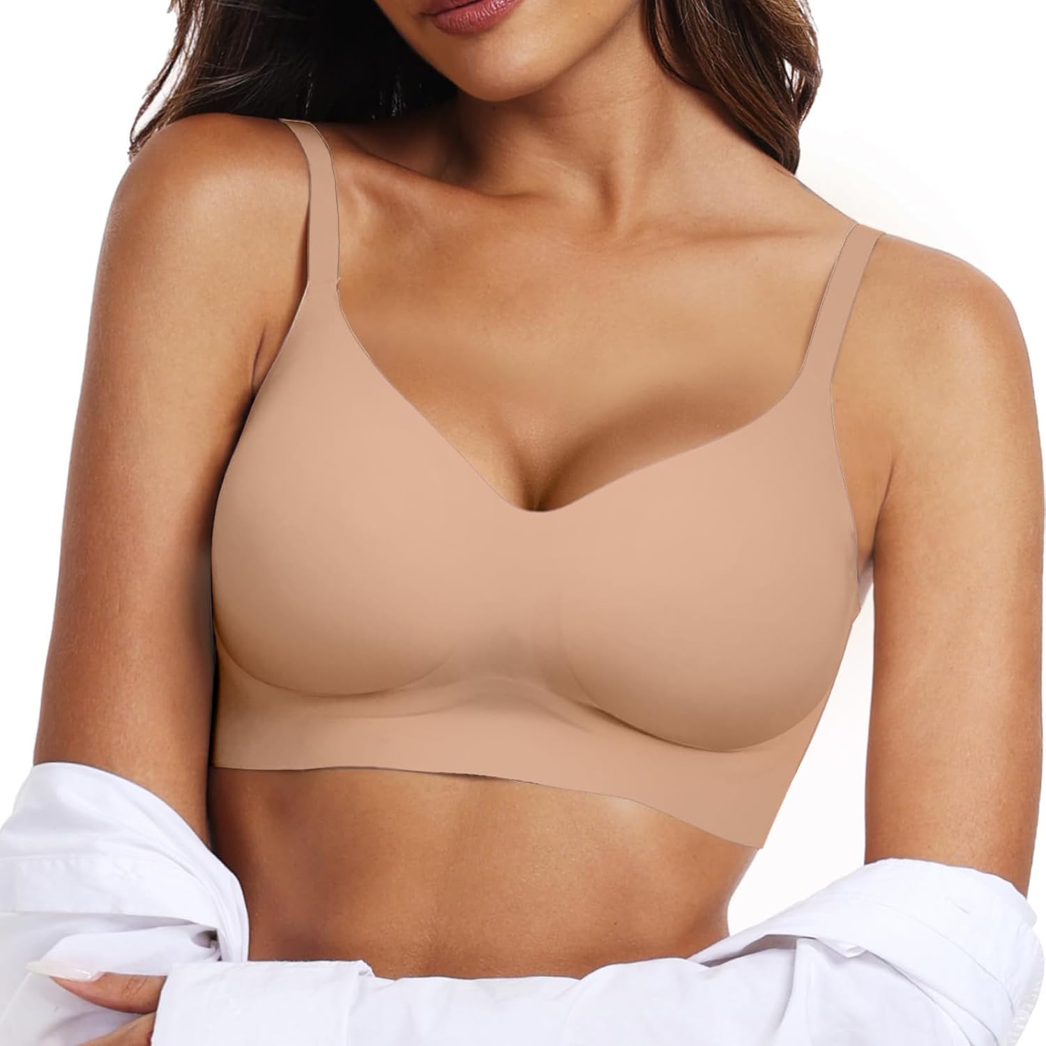 High-Quality OEAK Womens Wireless Bras, Unique Comfortable Push Up Bra, Innovati...