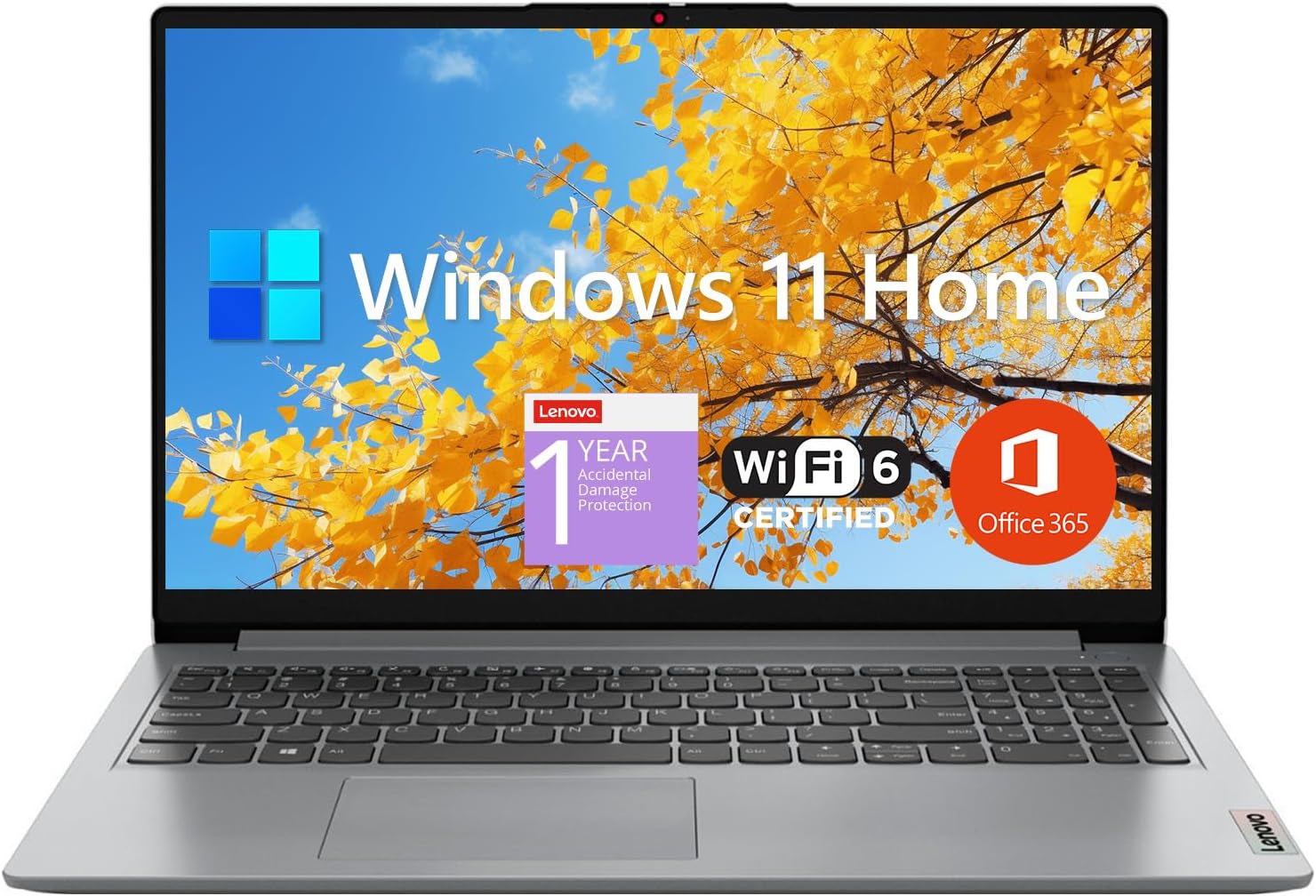 Lenovo IdeaPad 1 Student Laptop, 15.6" FHD Display, Intel Dual Core Processor, 1...