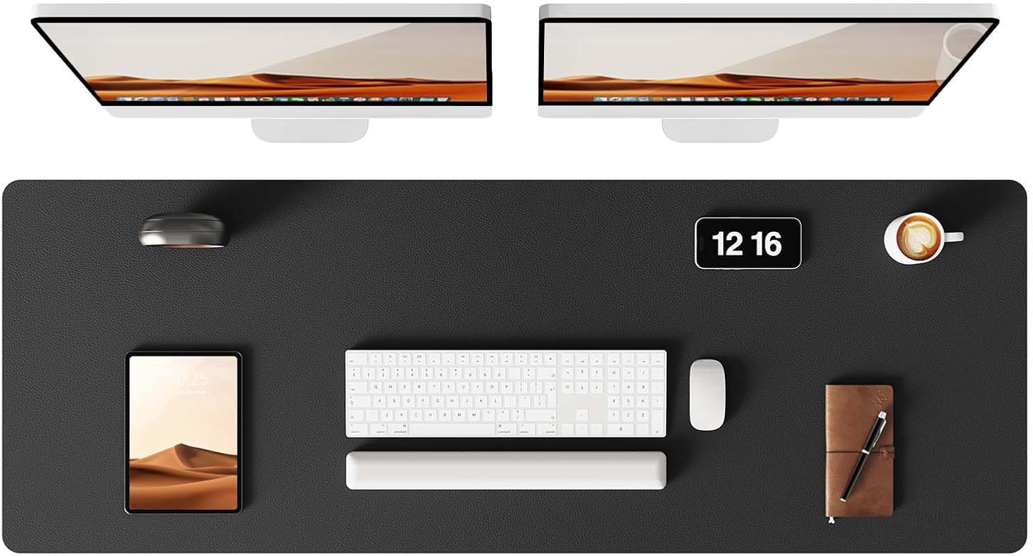 Premium YSAGi Leather Desk Protector, High-Quality Office Mat, Large Mouse Mat w...