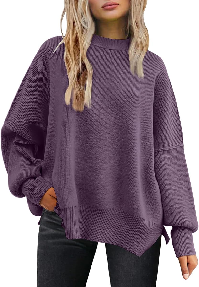 Trending LILLUSORY Women's Sweaters, Special Oversized Batwing Sweater, Stylish...