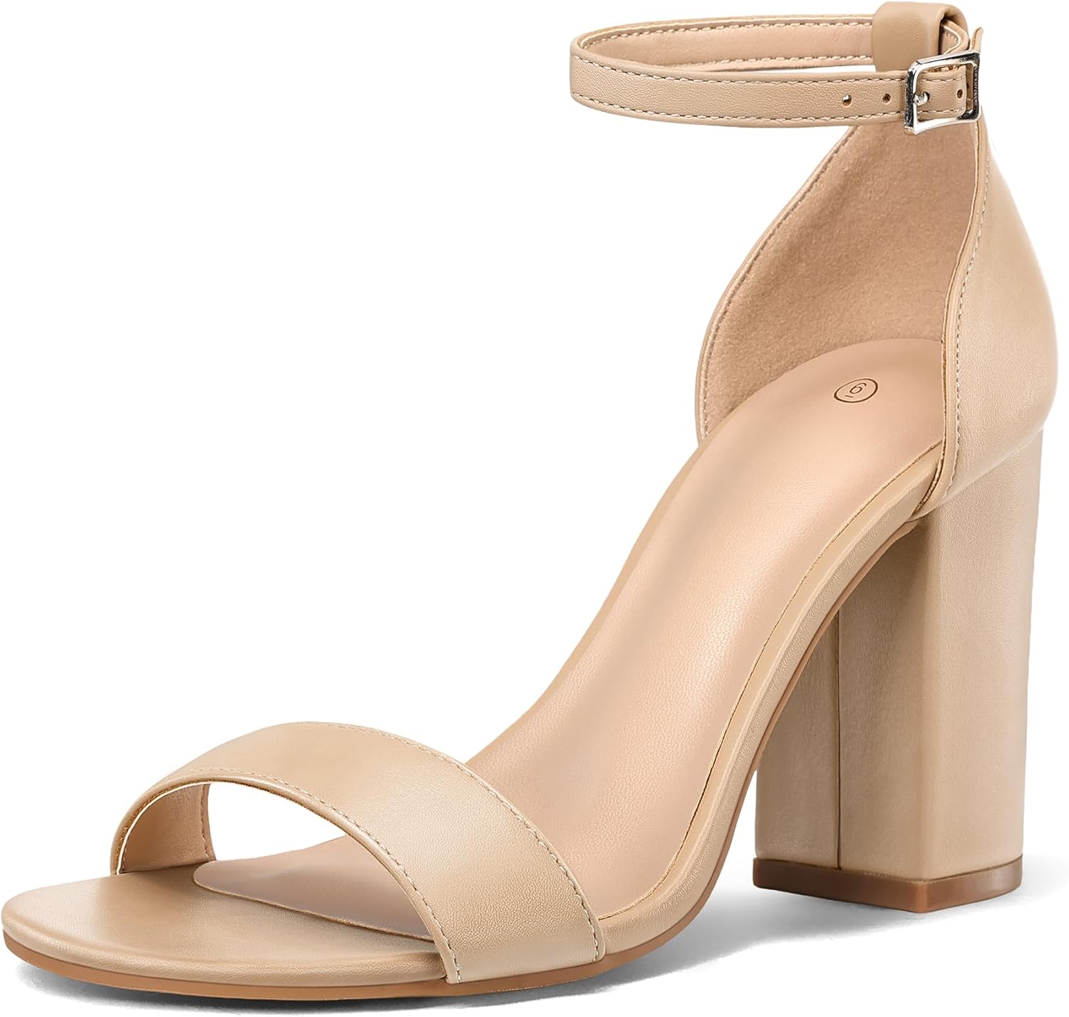 COASIS Women's Chunky Block Heels, Stylish Open Toe Sandals with Ankle Strap, Tr...