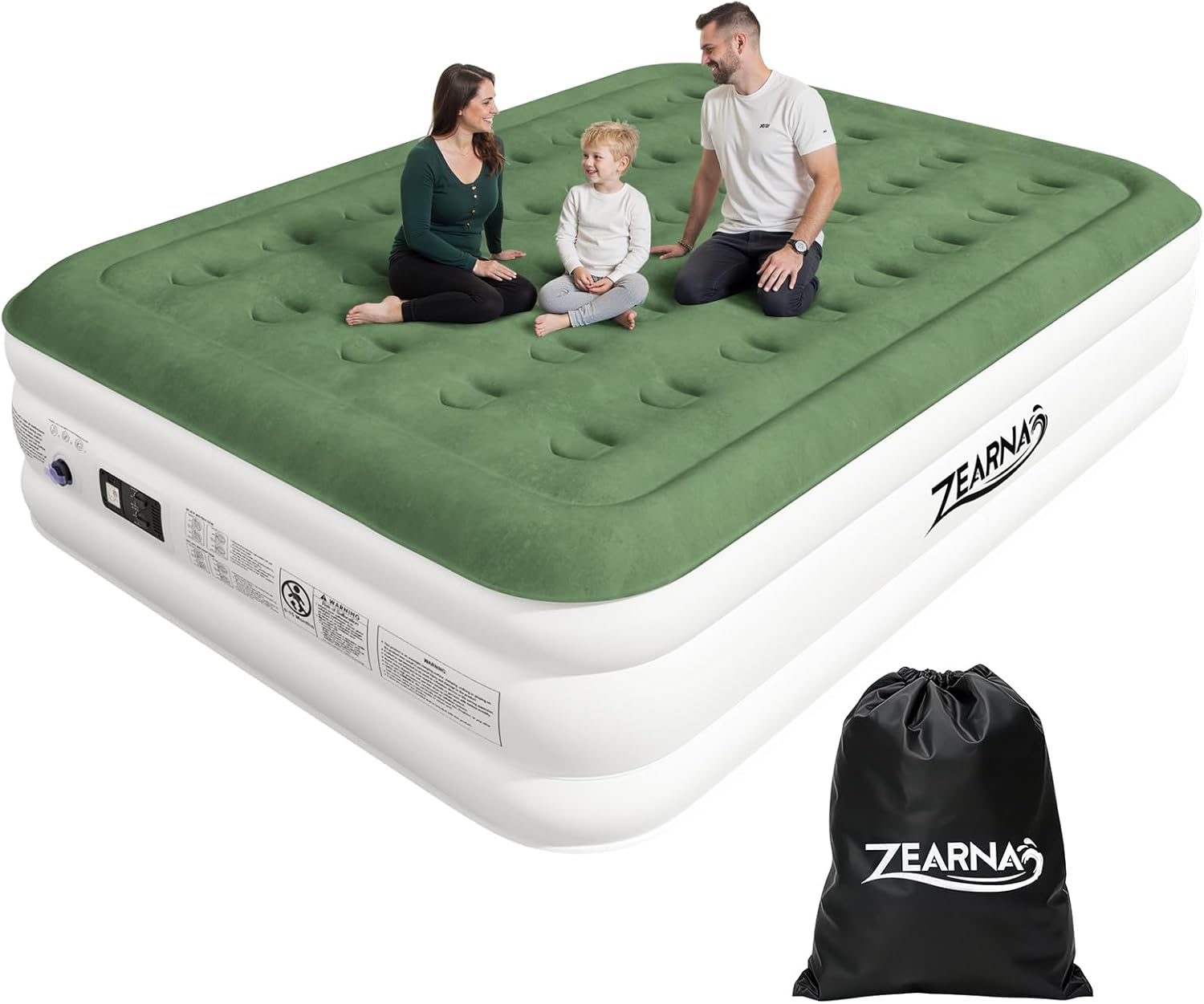 2025 Upgraded Queen Air Mattress with Built in Pump，16'' Comfort Blow up Mattre...