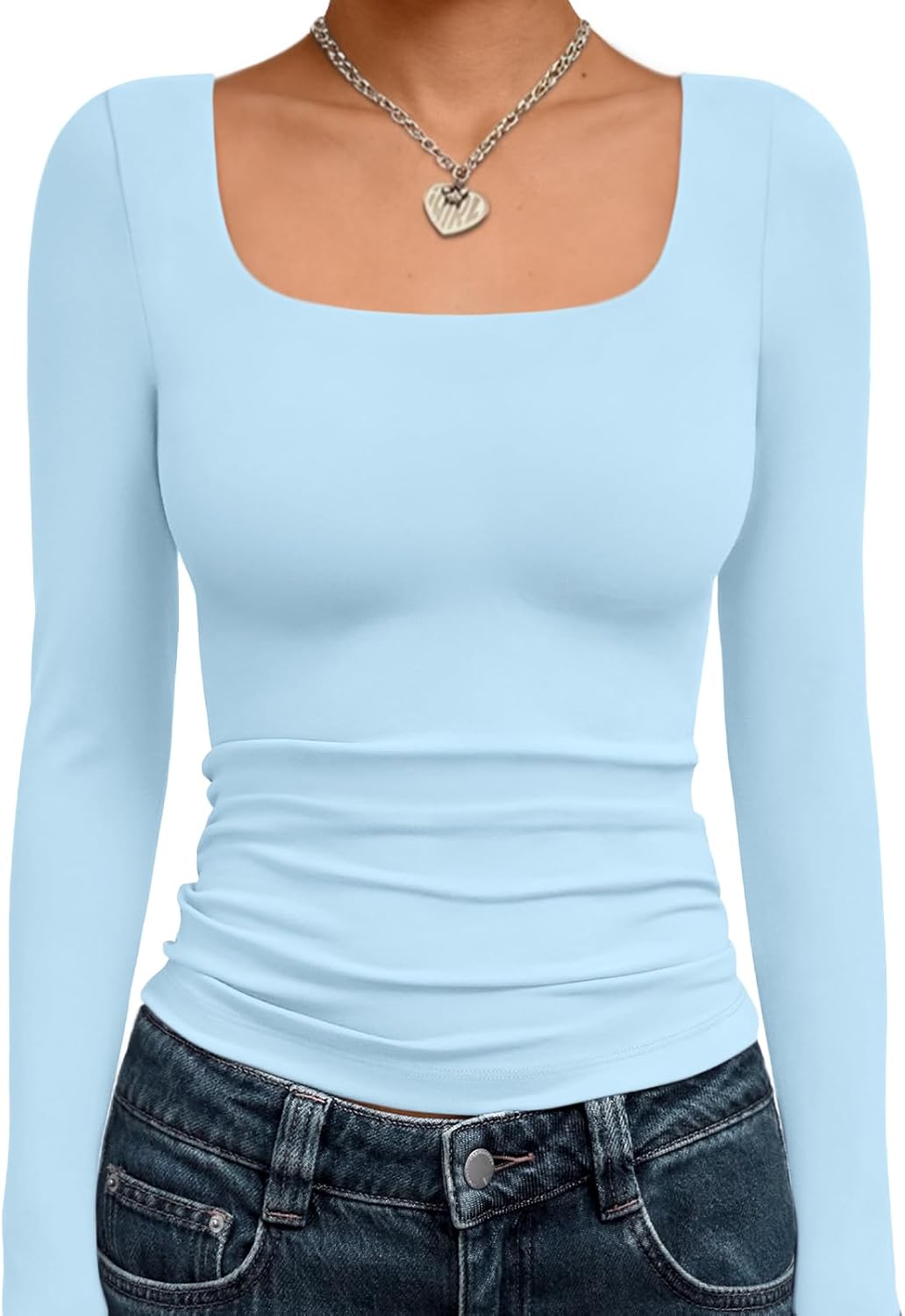 Trendy Choice Queen Womens Long Sleeve Shirts, Fashionable Crop Tops for Fall 20...