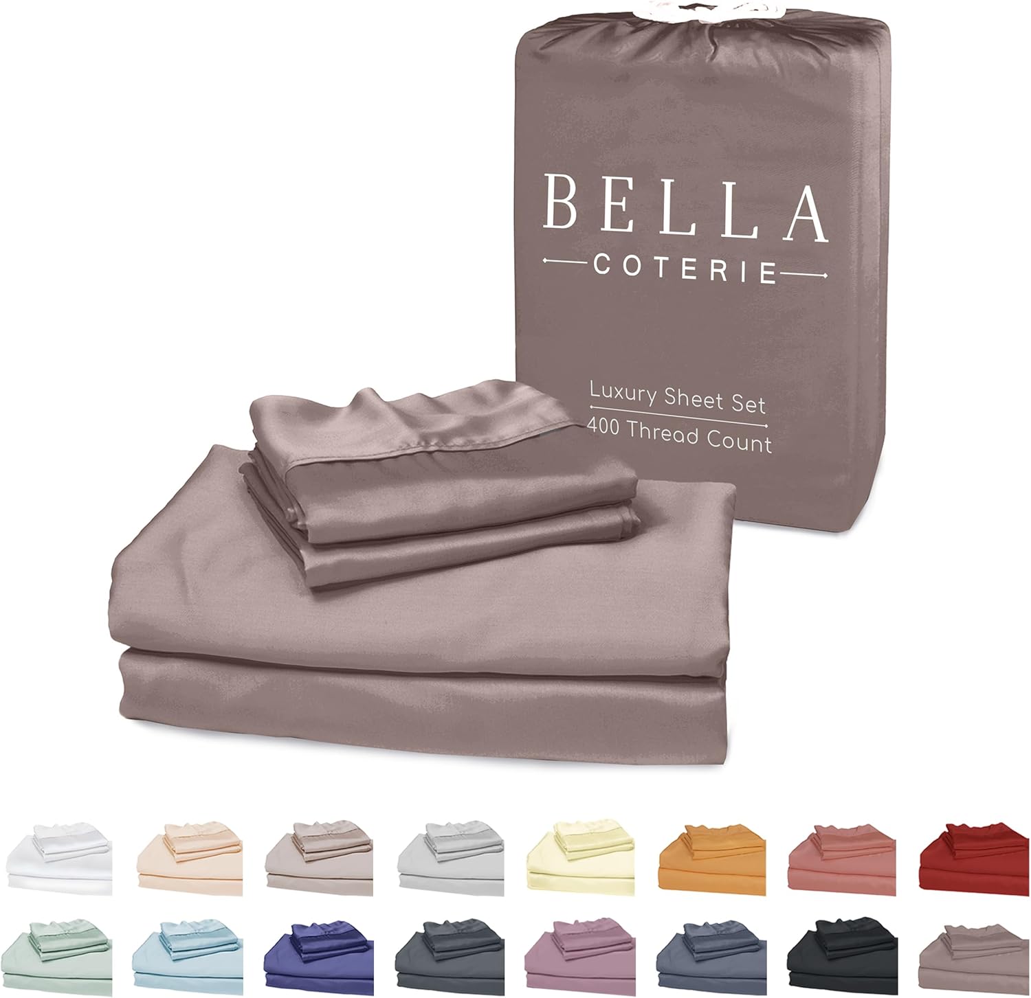 Special Bella Coterie Luxury Bamboo Viscose King Size Sheet Set, High-Quality Be...