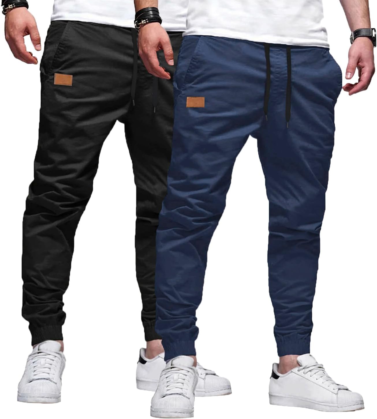 JMIERR Men's Casual Joggers Pants, Unique Chino Cargo Pants for Outdoor Hiking,...
