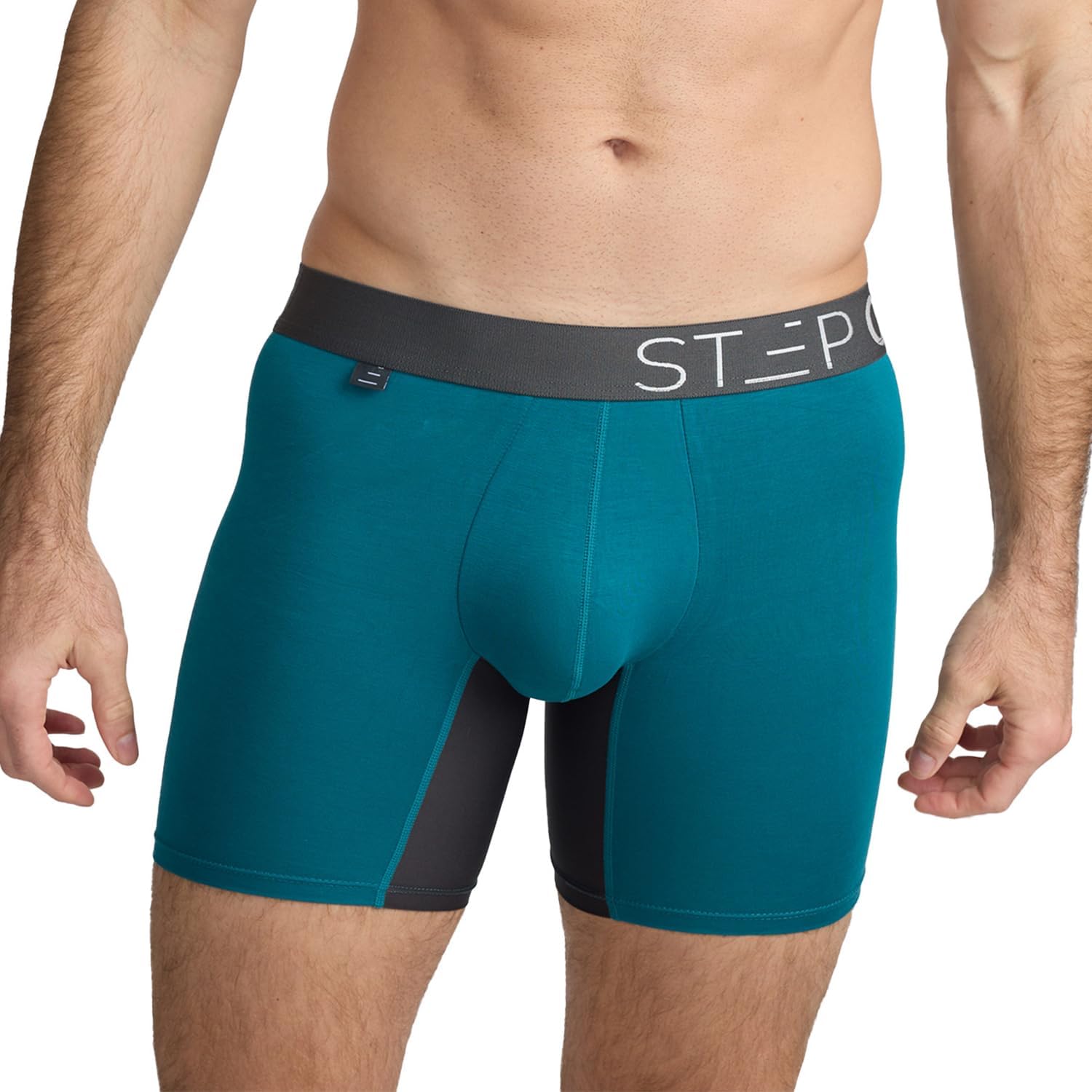 Premium STEP ONE Mens Boxer Shorts, Exclusive Anti Chafing Underwear for Men, Hi...