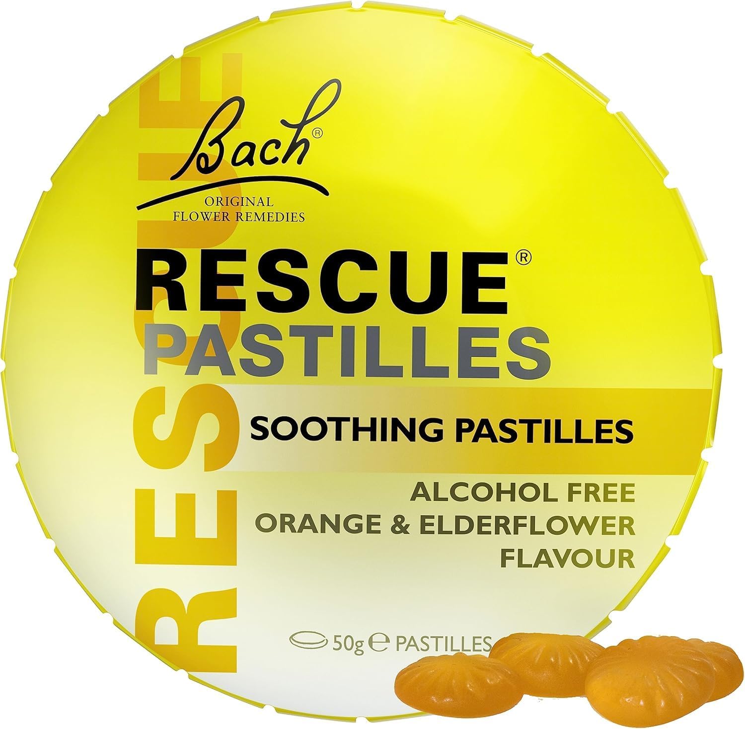 Nelsons Rescue Remedy Pastilles, Orange and Elderflower Flavour, Emotional Welln...