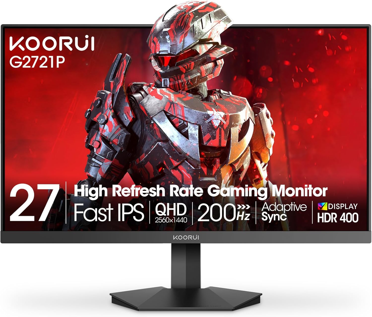 High-Performance KOORUI 27" Gaming Monitor, Special Computer Monitor with 200Hz...
