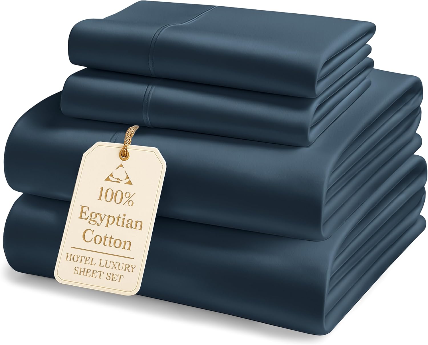 Luxurious LANE LINEN 100% Egyptian Cotton King Sheets, Premium Bedding Set for S...