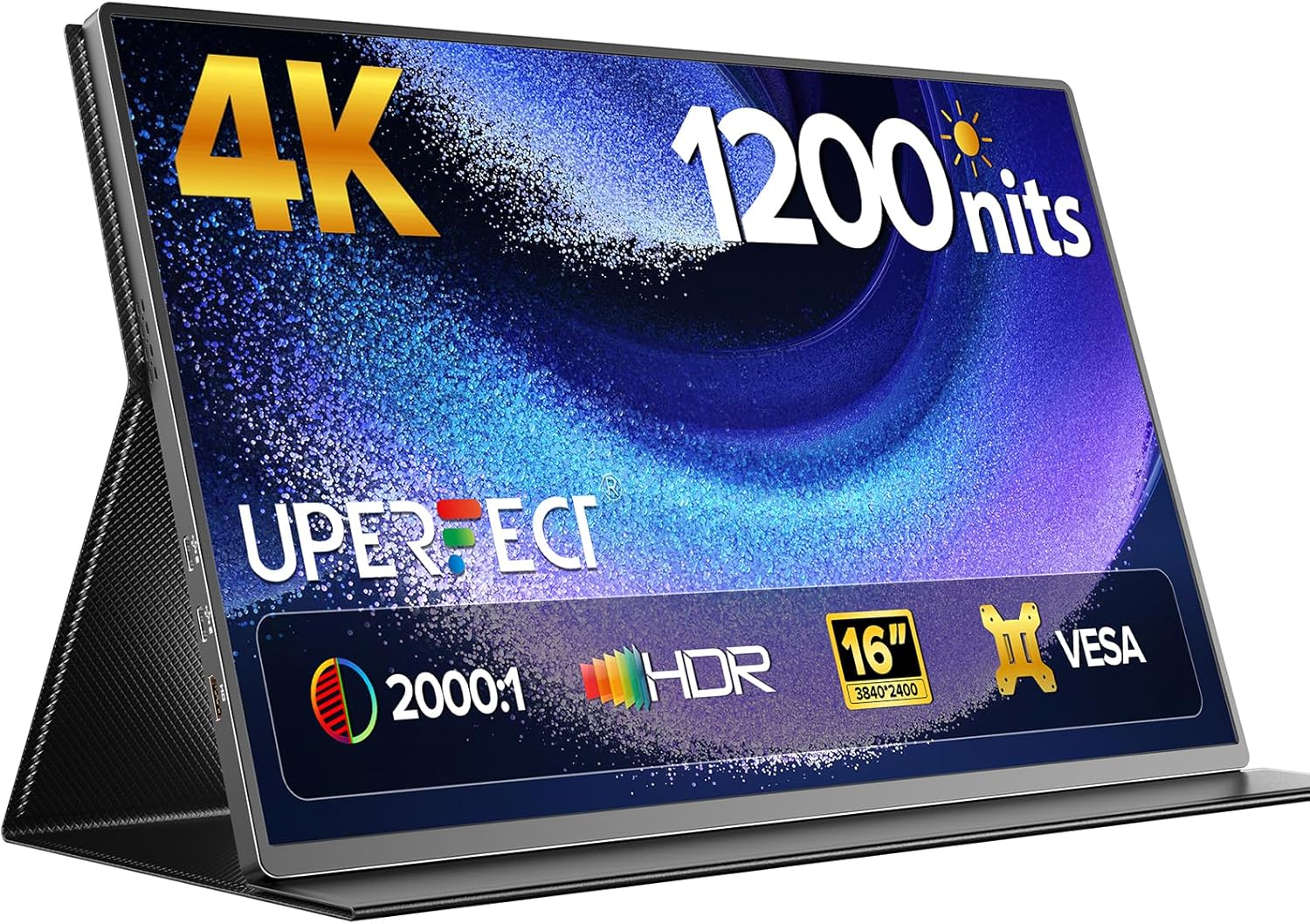 High-Quality UPERFECT 4K Portable Monitor, Special UHD HDR Gaming Display, Innov...