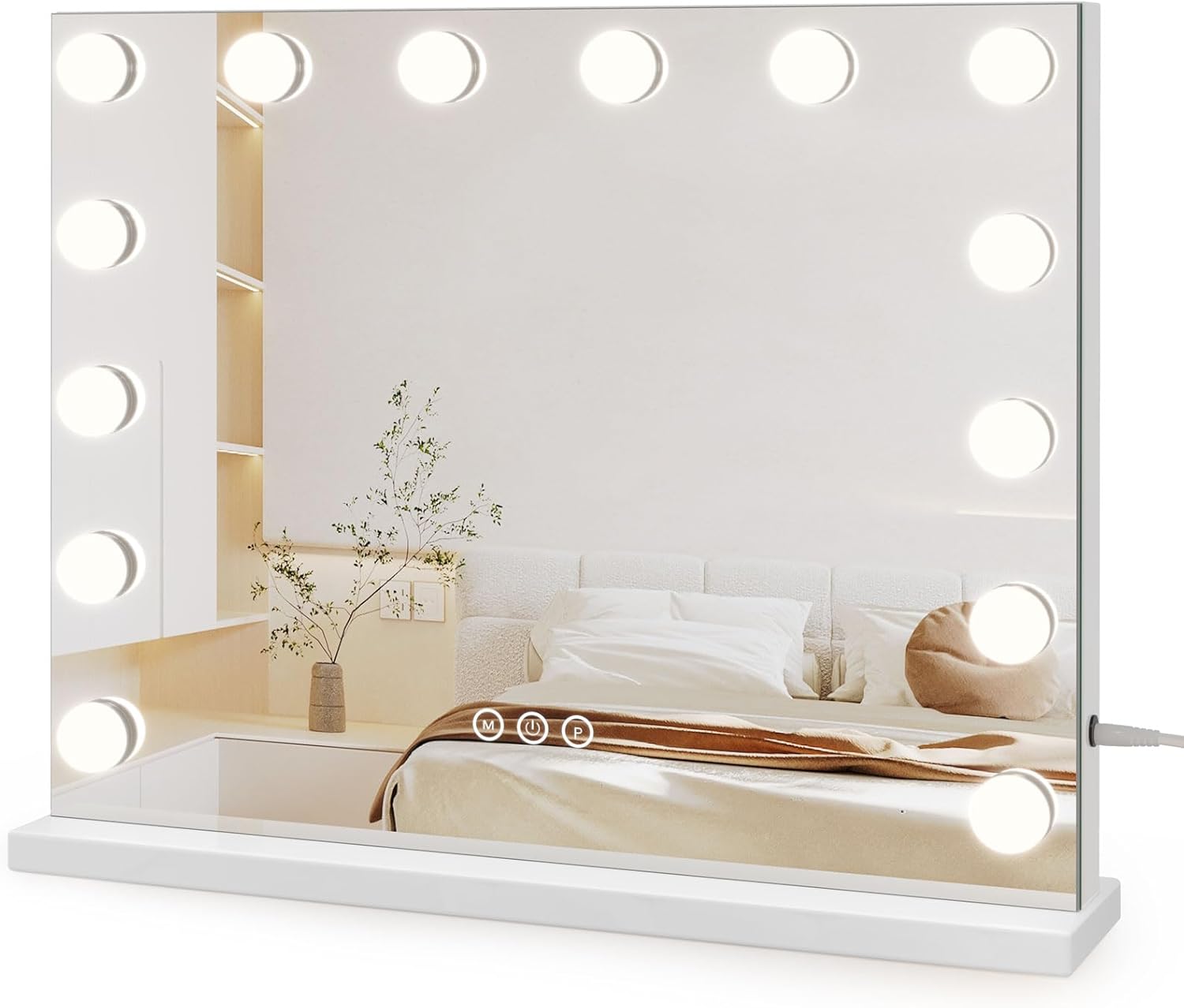 Dripex Hollywood Vanity Mirror with Lights, 50×42c...