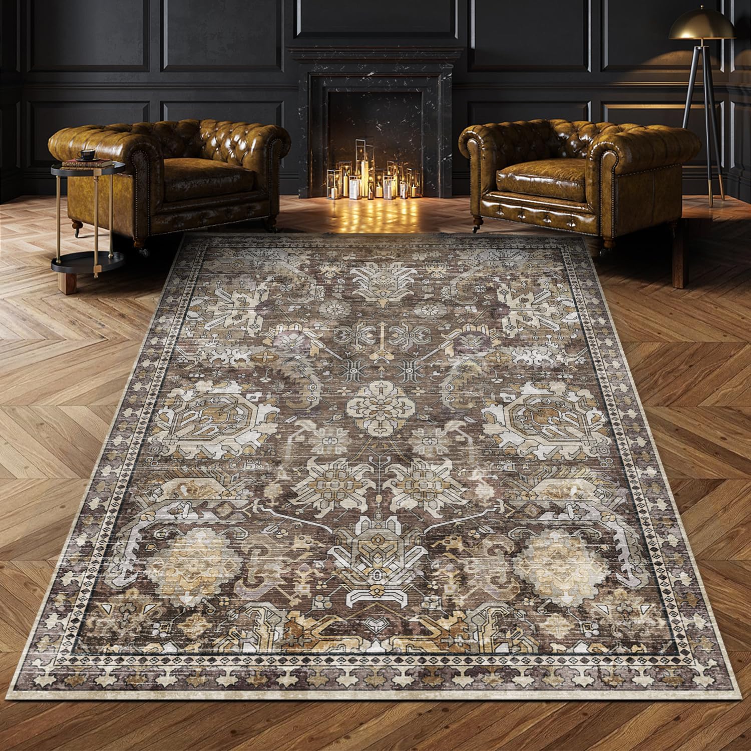 Washable Area Rugs, Special Rugs for Living Room, Affordable Rugs for Bedroom, U...